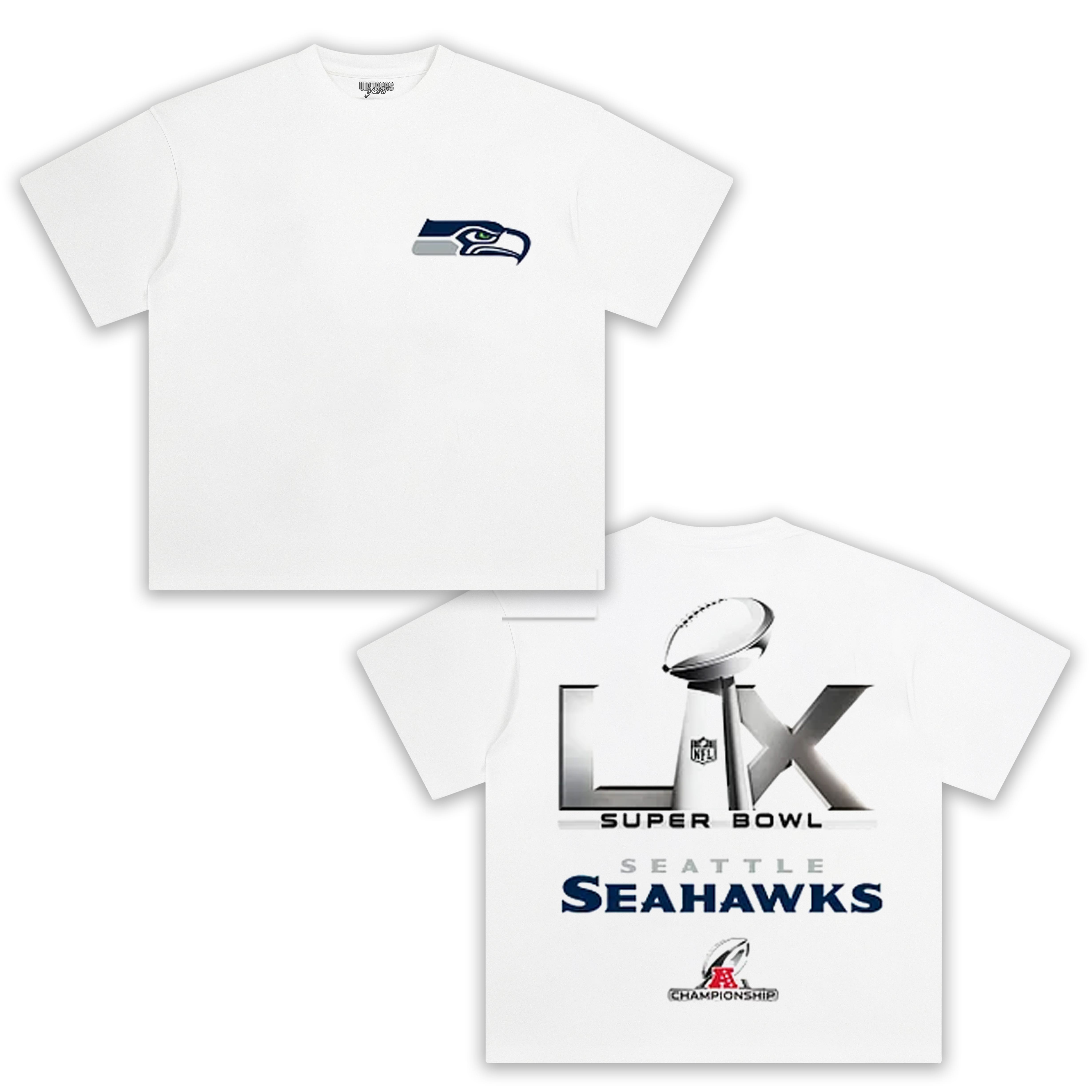 2026 SUPER BOWL LX & SEATTLE SEAHAWKS V2 TEE