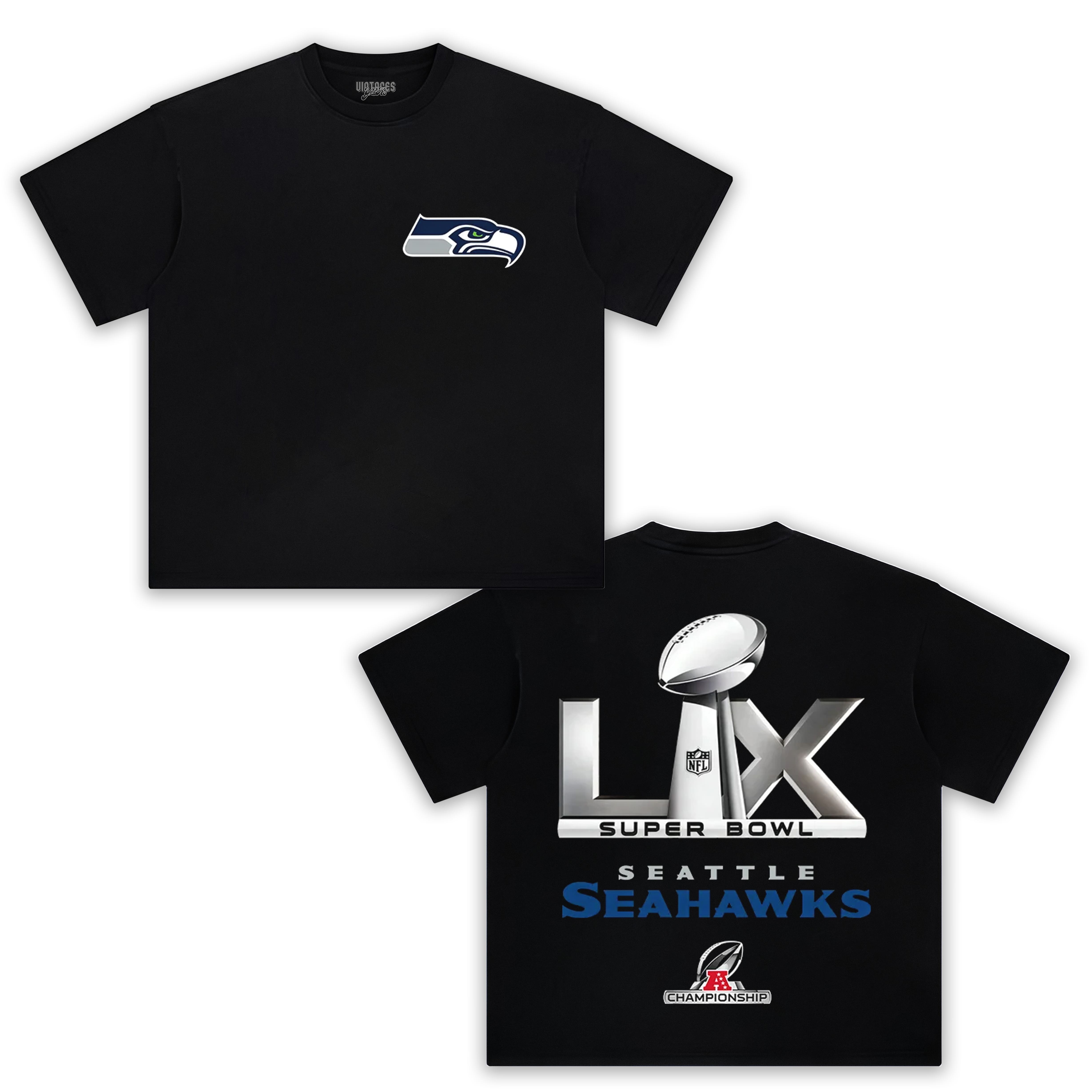 2026 SUPER BOWL LX & SEATTLE SEAHAWKS V2 TEE