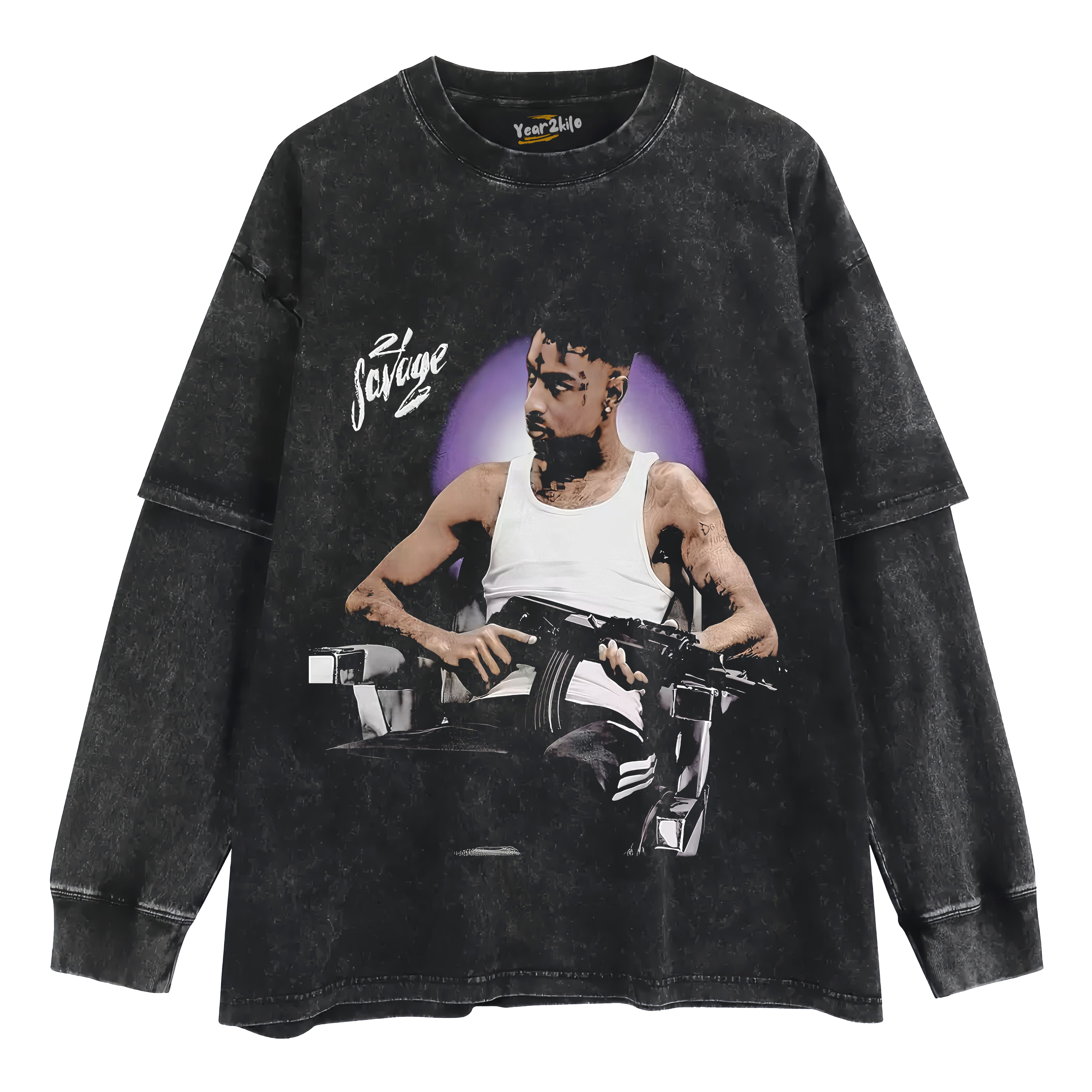 21 SAVAGE V2 TANK TOP & TEE & LONG SLEEVE & LAYERED LS & HOODIE