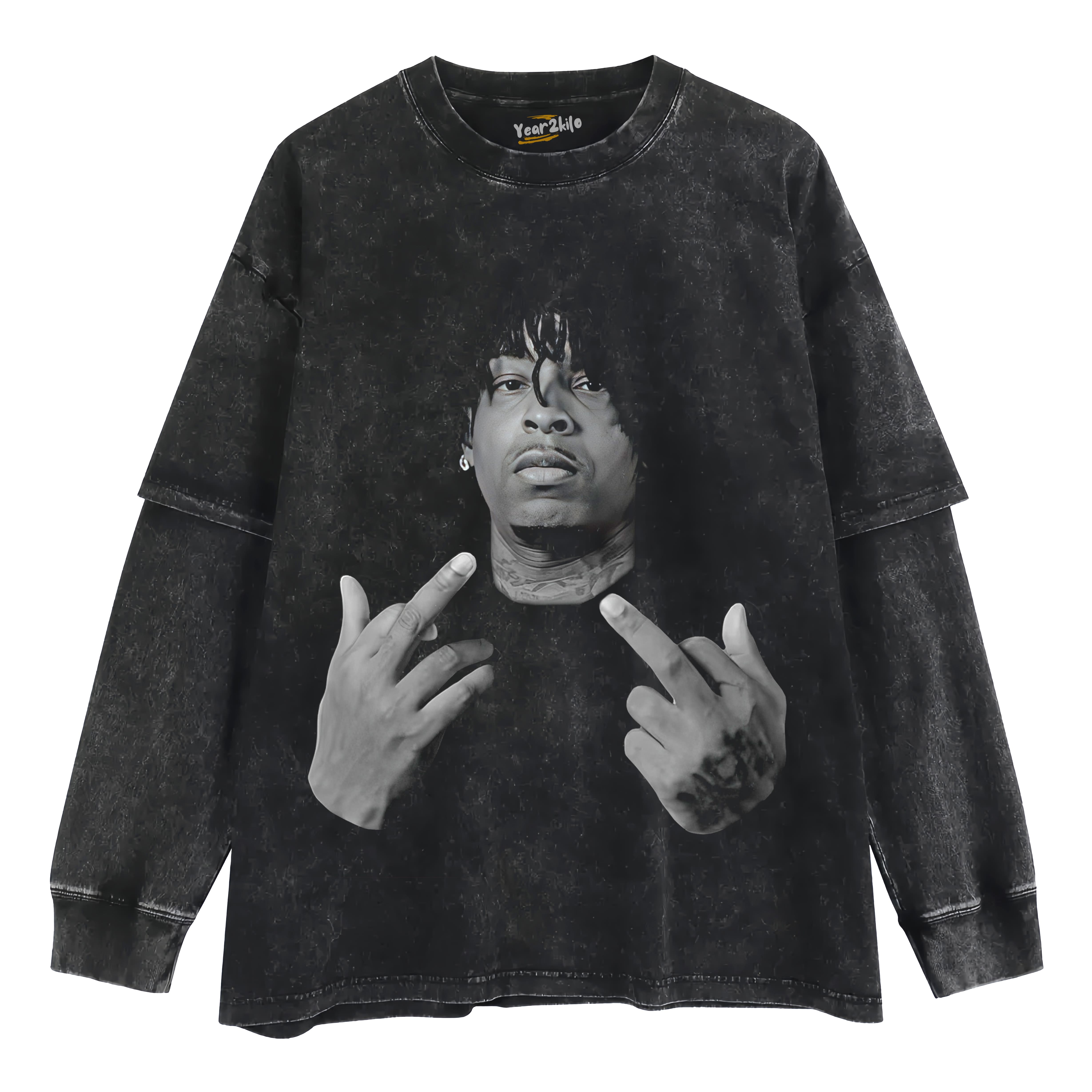 21 SAVAGE V8 TANK TOP & TEE & LONG SLEEVE & LAYERED LS & HOODIE