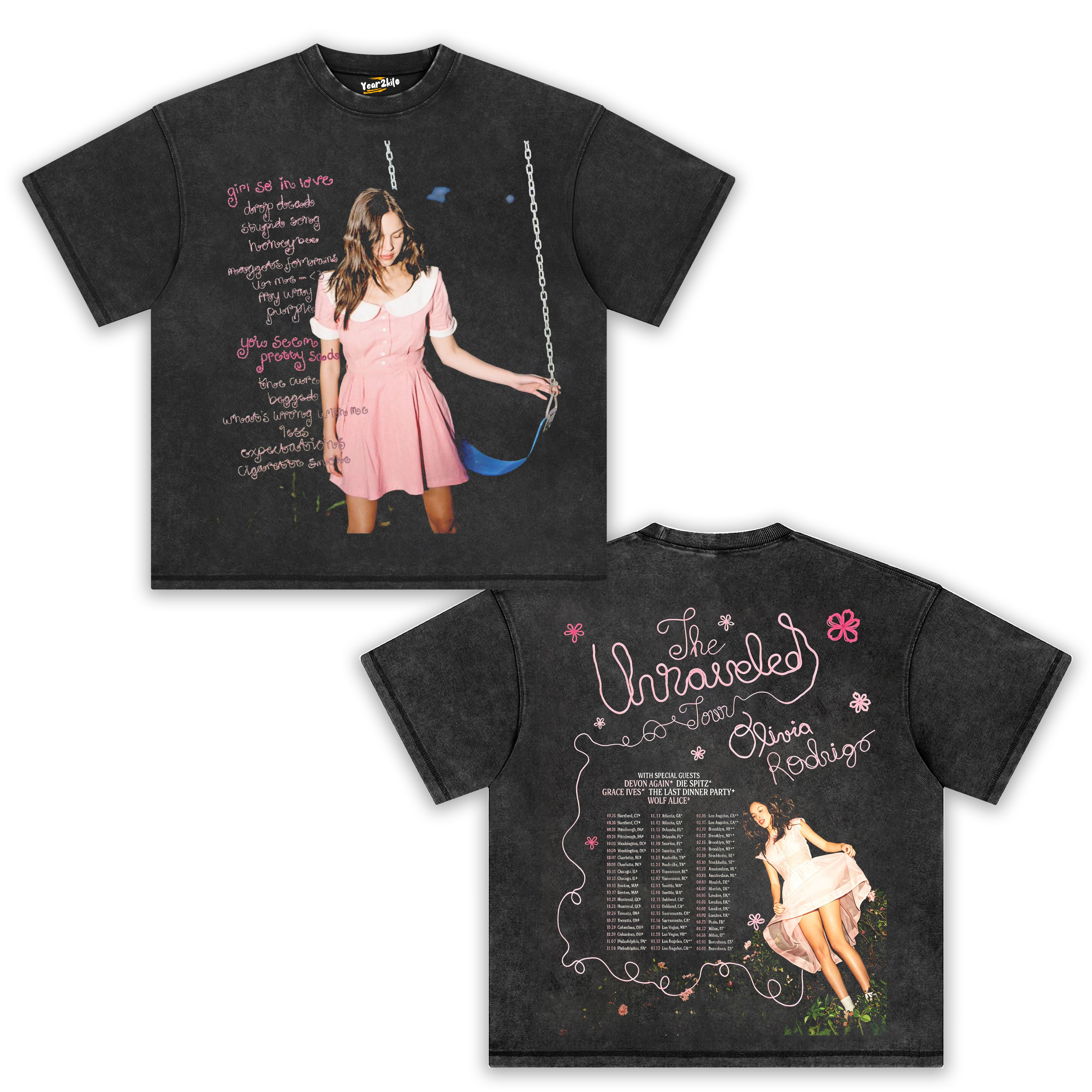 OLIVIA RODRIGO - THE UNRAVELED TOUR TANK TOP & TEE