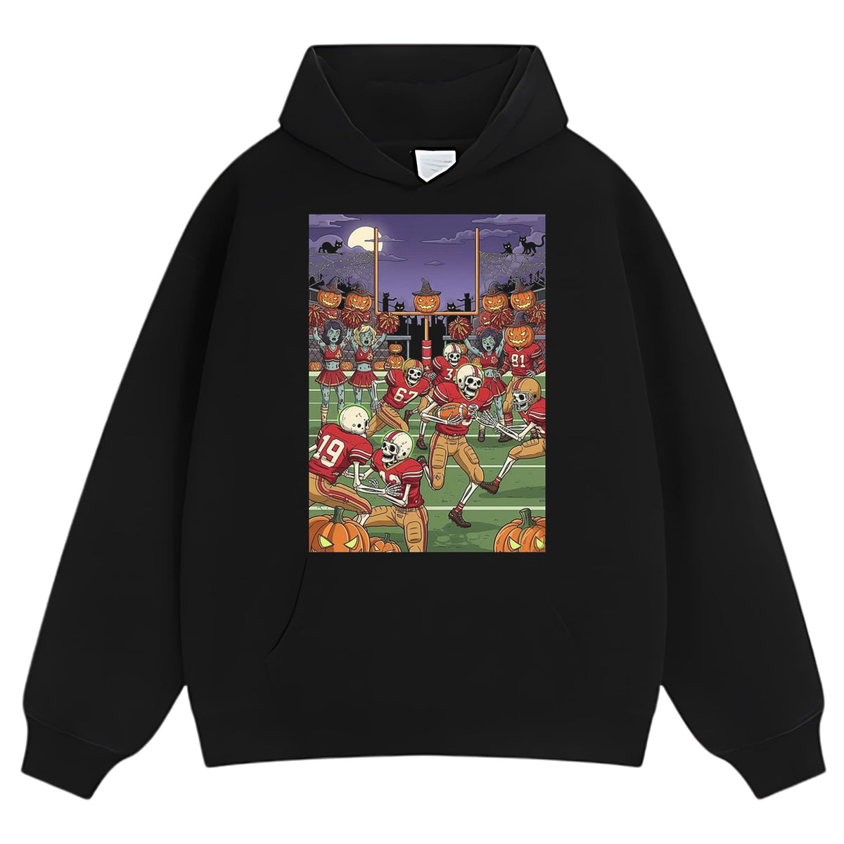 49ERS SKELETON ZOMBIE HALLOWEEN FOOTBALL TANK TOP & TEE & LONG SLEEVE & LAYERED LS & HOODIE