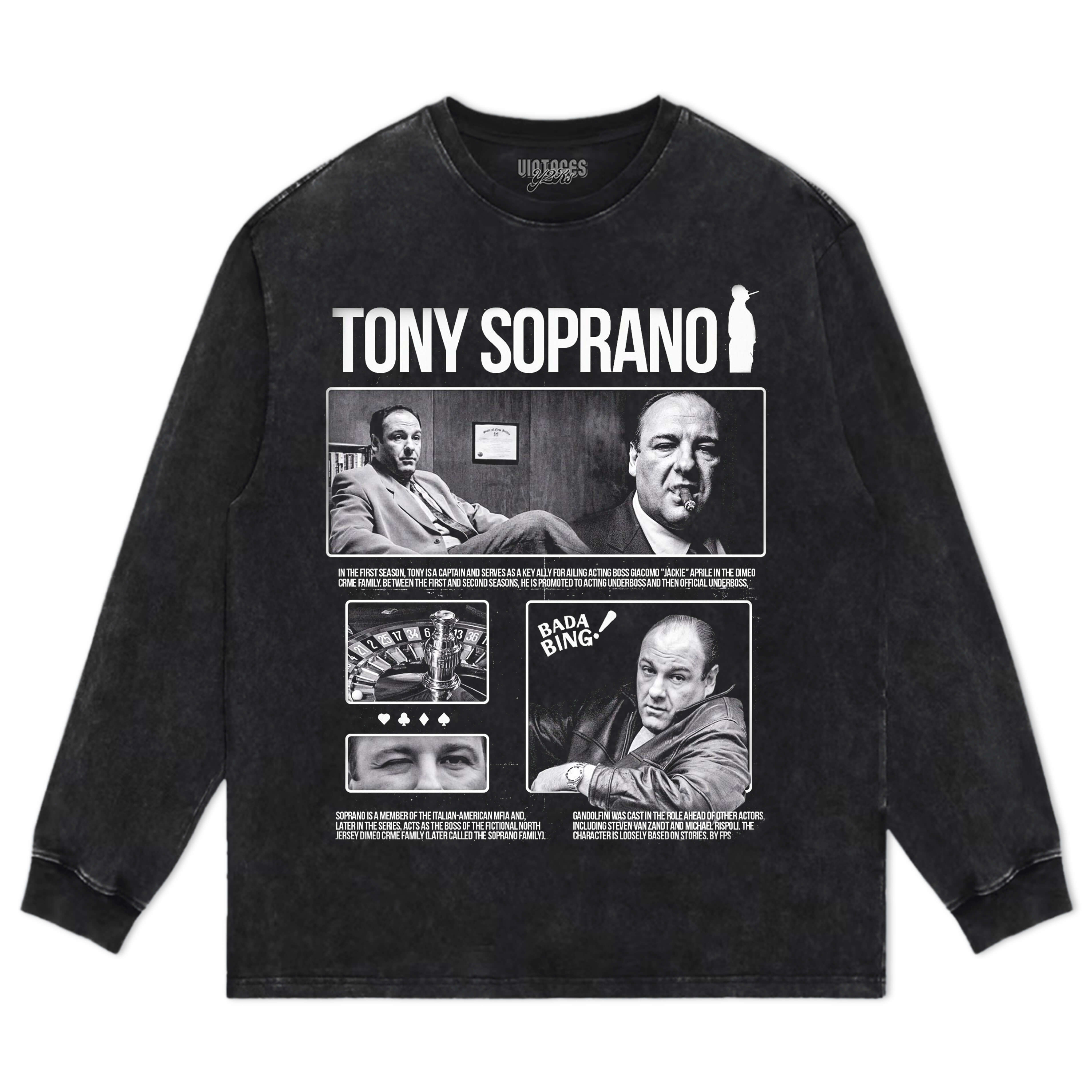 TONY SOPRANO FILM NOIR 5 LONG SLEEVES & HOODIES - Year2kilo
