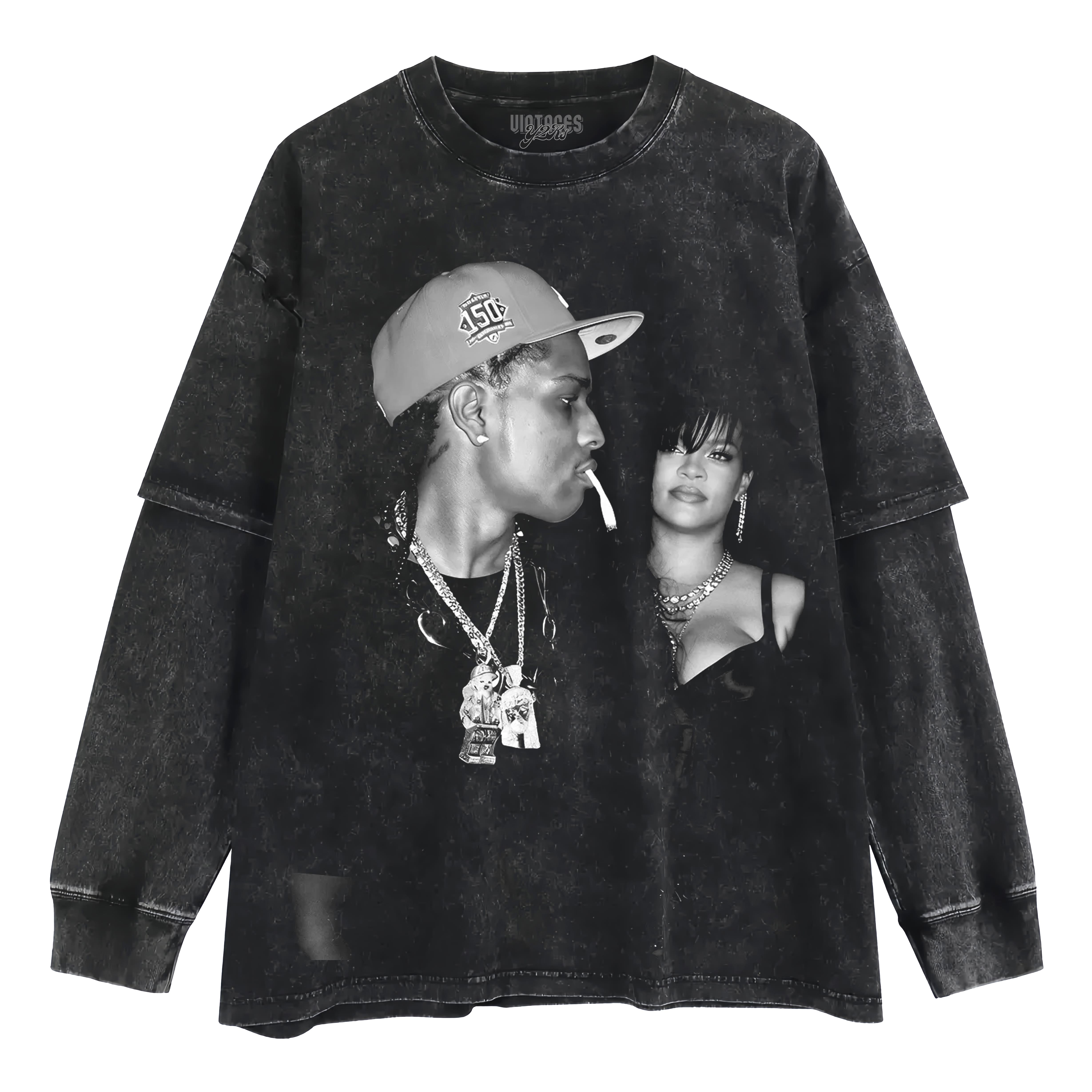 ASAP & RIHANNA LAYERED LONG SLEEVE