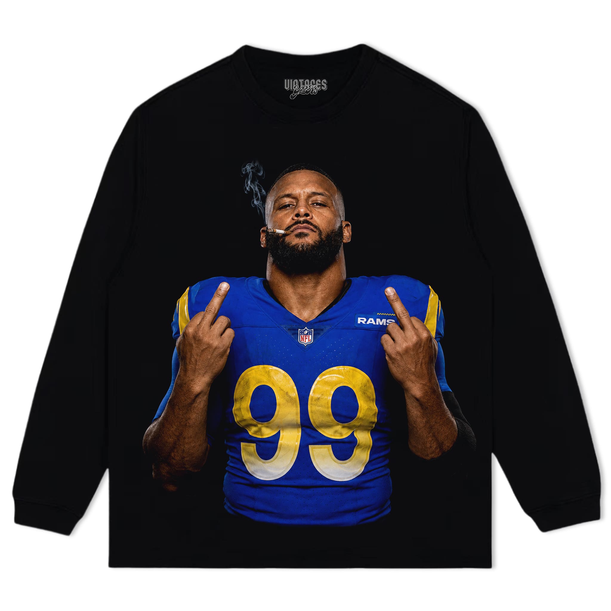 AARON DONALD - MIDDLE FINGER TANK TOP & TEE & LONG SLEEVE & LAYERED LS & HOODIE