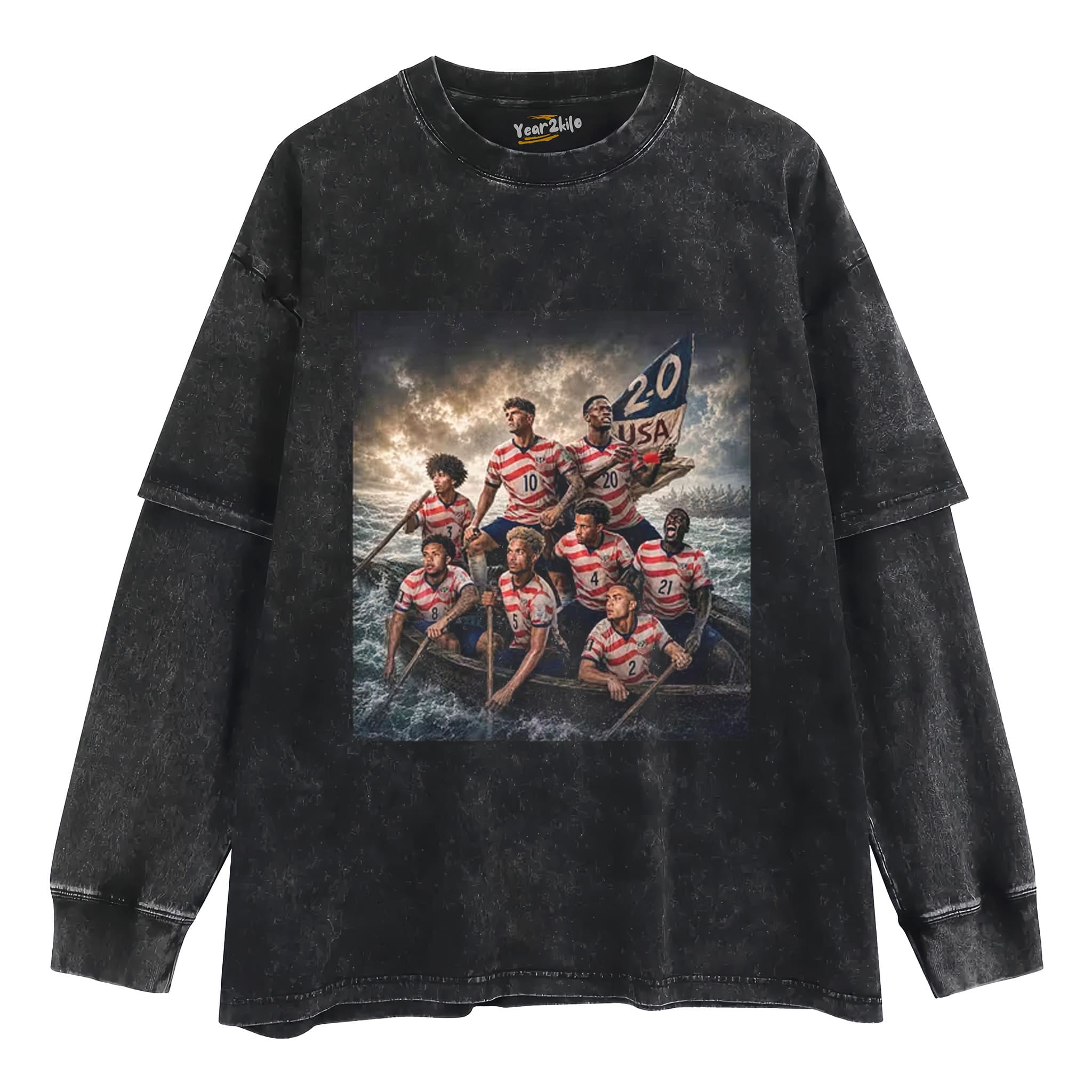 AMERICAN SOCCER TANK TOP & TEE & LONG SLEEVE & LAYERED LS & HOODIE