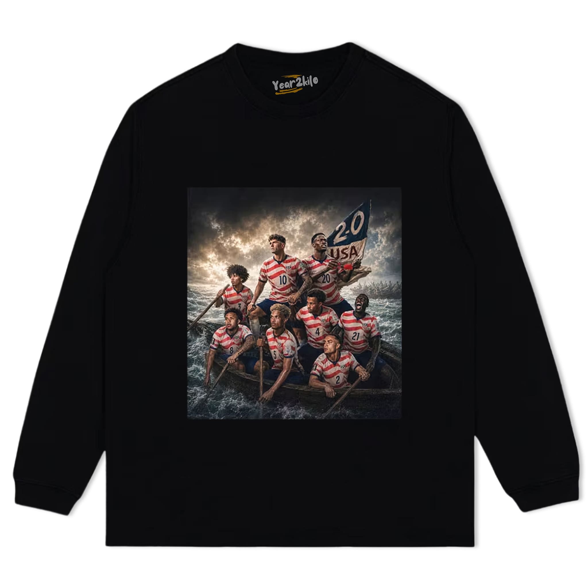 AMERICAN SOCCER TANK TOP & TEE & LONG SLEEVE & LAYERED LS & HOODIE