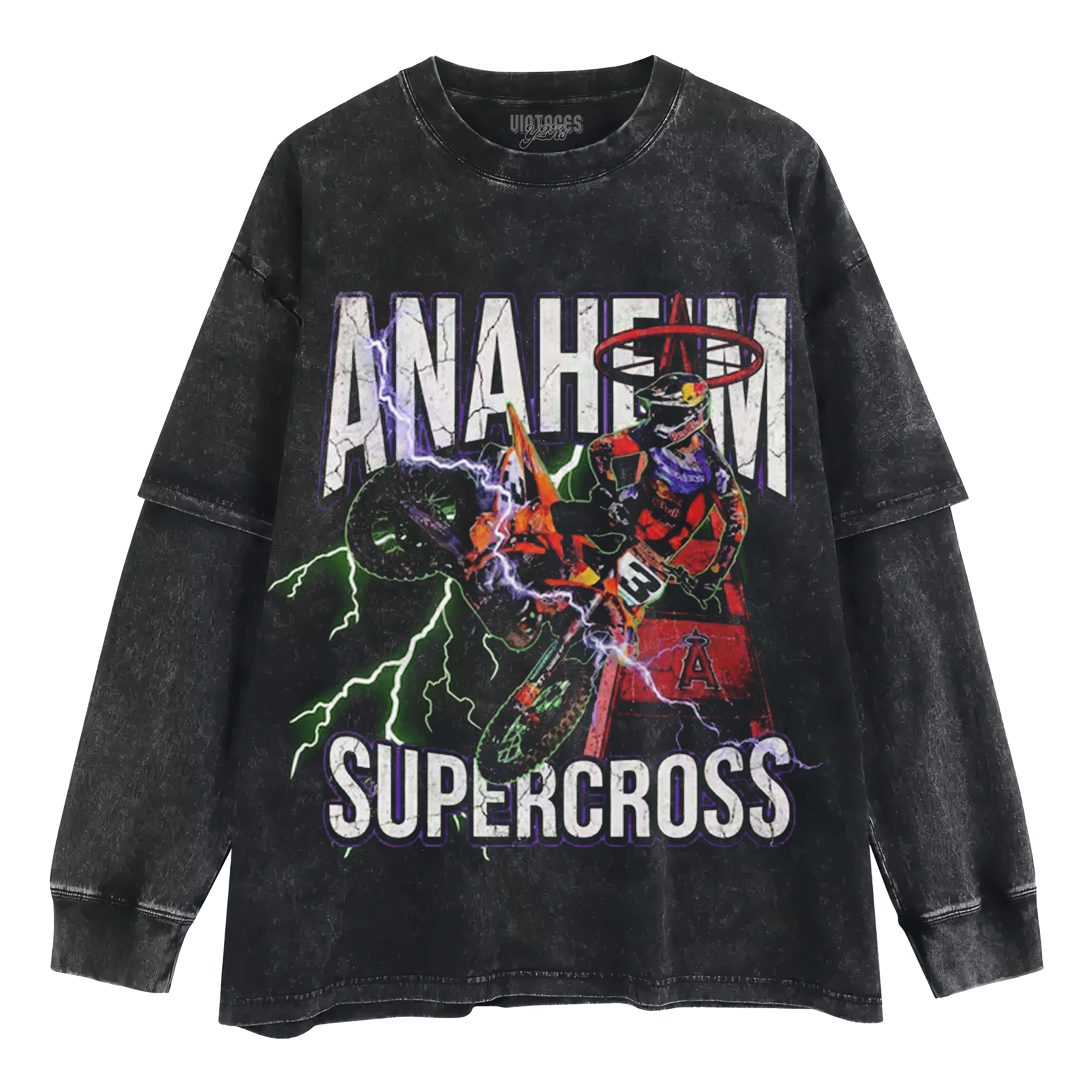 ANAHEIM ELI TOMAC SUPERCROSS MOTOCROSS RIDER LAYERED LONG SLEEVE