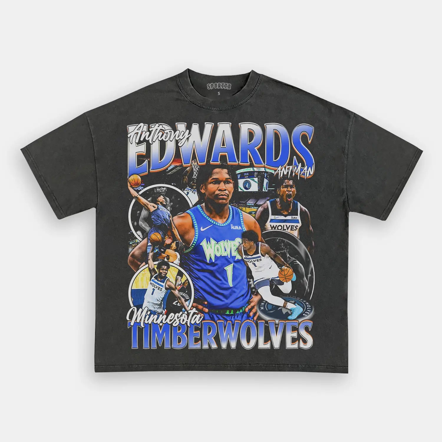 ANTHONY EDWARDS TEE 3V - Y2K VINTAGES