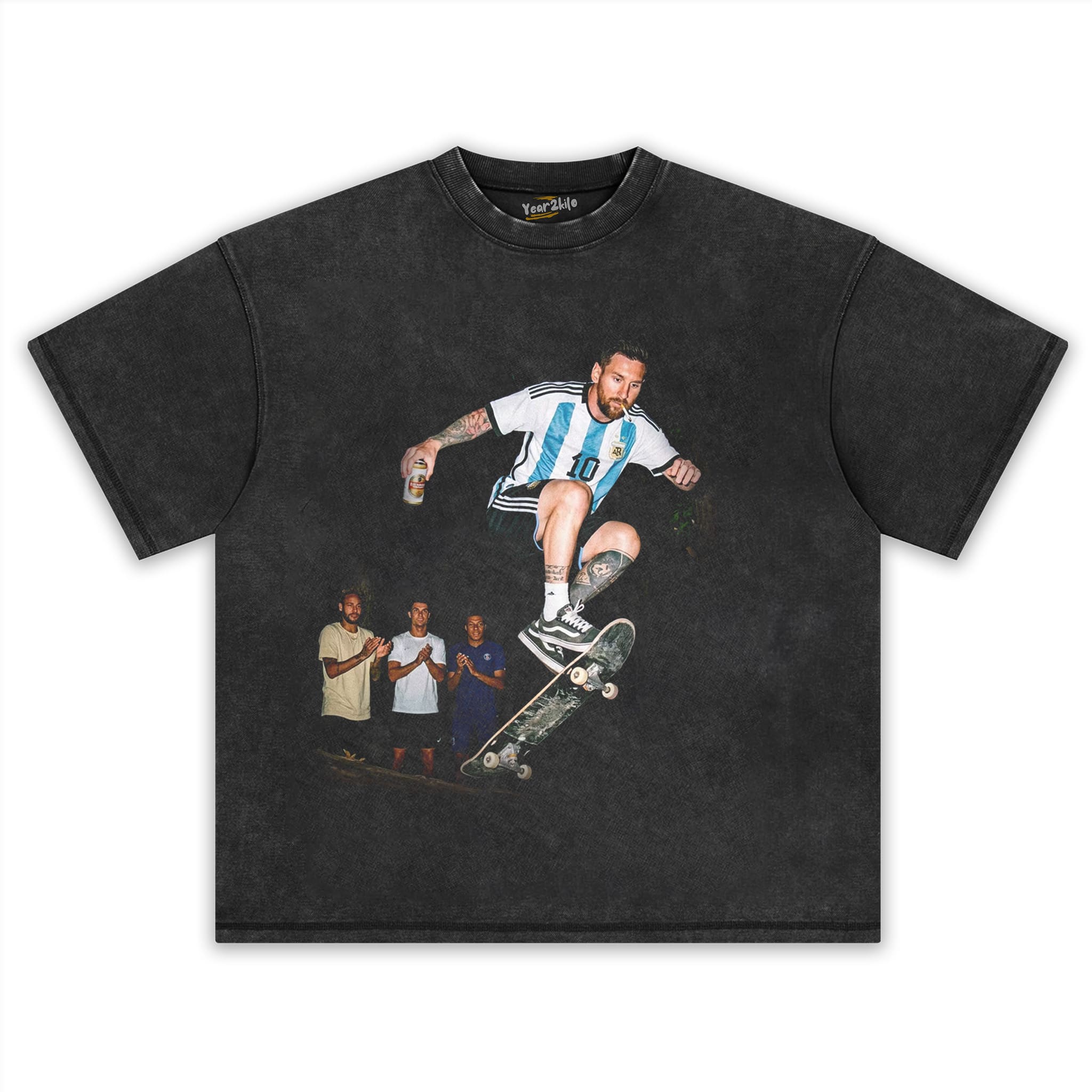 ARGENTINA MESSI FUNNY VINTAGE V2 TANK TOP & TEE & LONG SLEEVE & LAYERED LS & HOODIE
