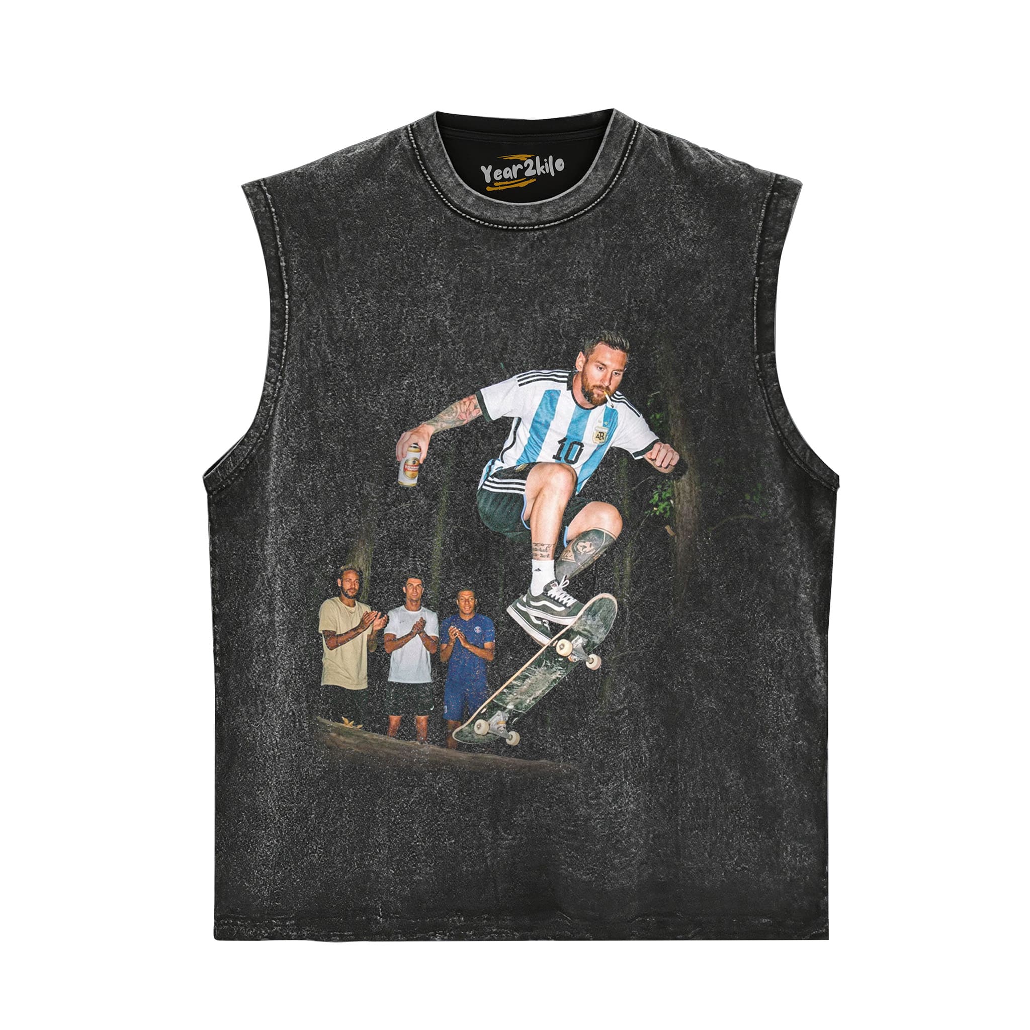 ARGENTINA MESSI FUNNY VINTAGE V2 TANK TOP & TEE & LONG SLEEVE & LAYERED LS & HOODIE