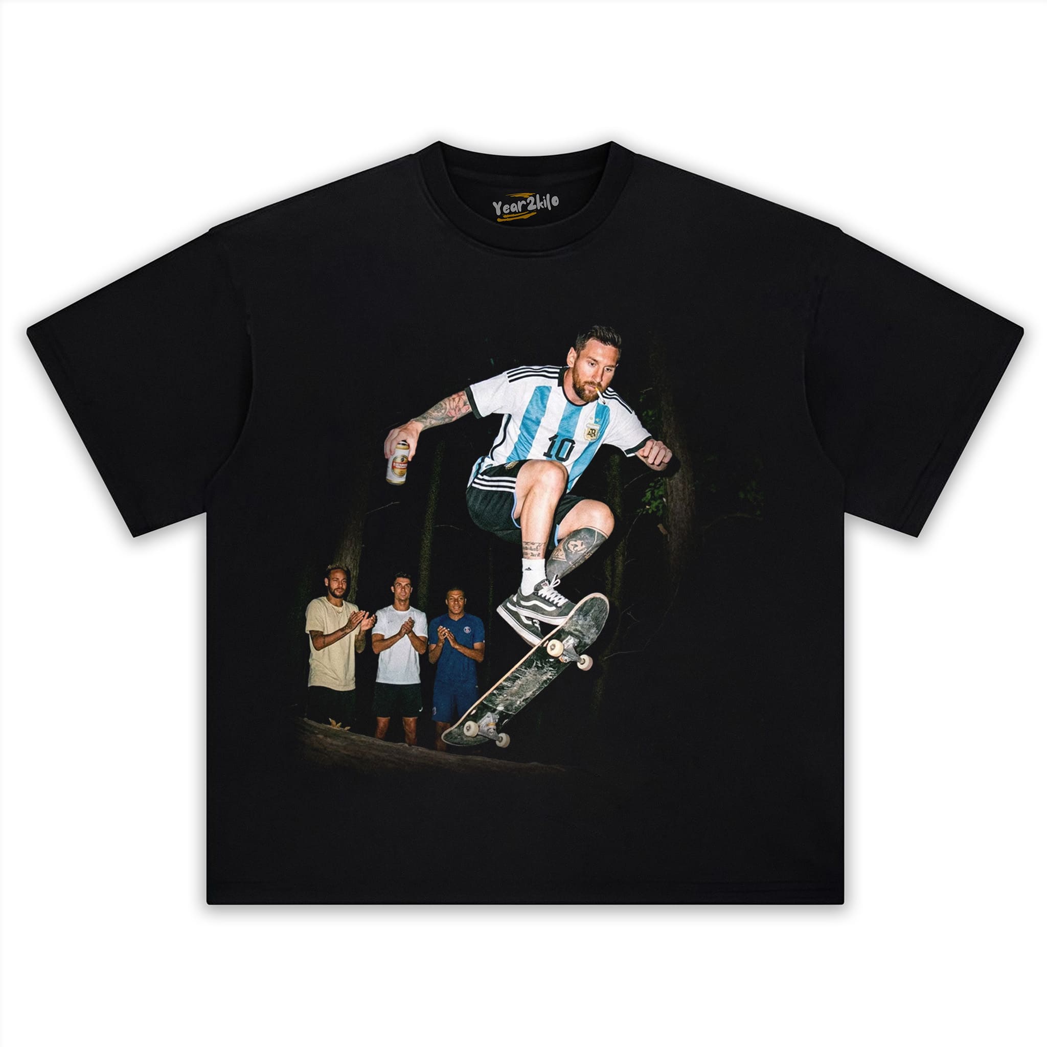 ARGENTINA MESSI FUNNY VINTAGE V2 TANK TOP & TEE & LONG SLEEVE & LAYERED LS & HOODIE