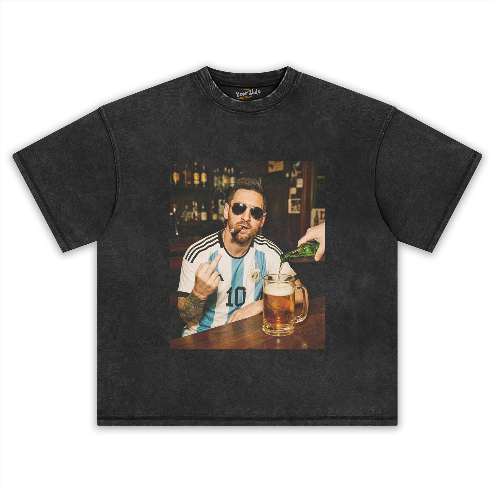 ARGENTINA MESSI FUNNY VINTAGE V3 TANK TOP & TEE & LONG SLEEVE & LAYERED LS & HOODIE