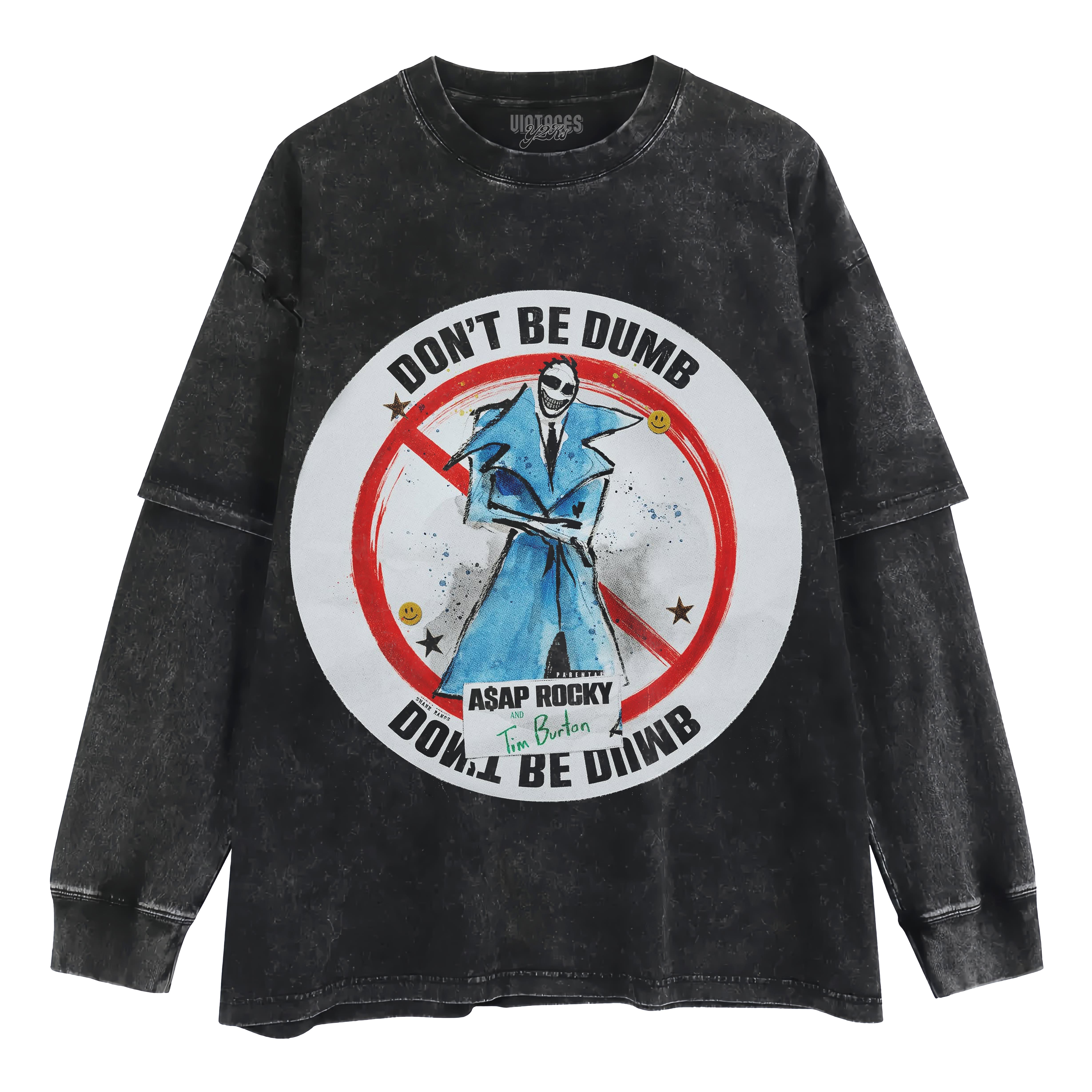 ASAP ROCKY - DON'T BE DUMB V3 LAYERED LONG SLEEVE
