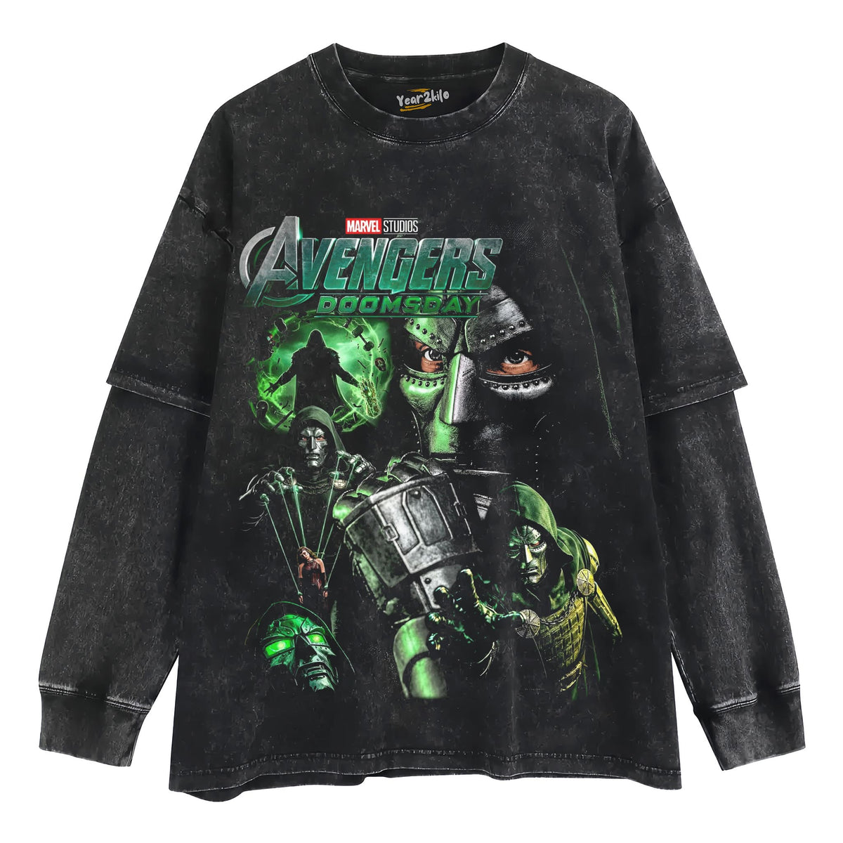 AVENGERS - DR DOOM TANK TOP & TEE & LONG SLEEVE & LAYERED LS & HOODIE