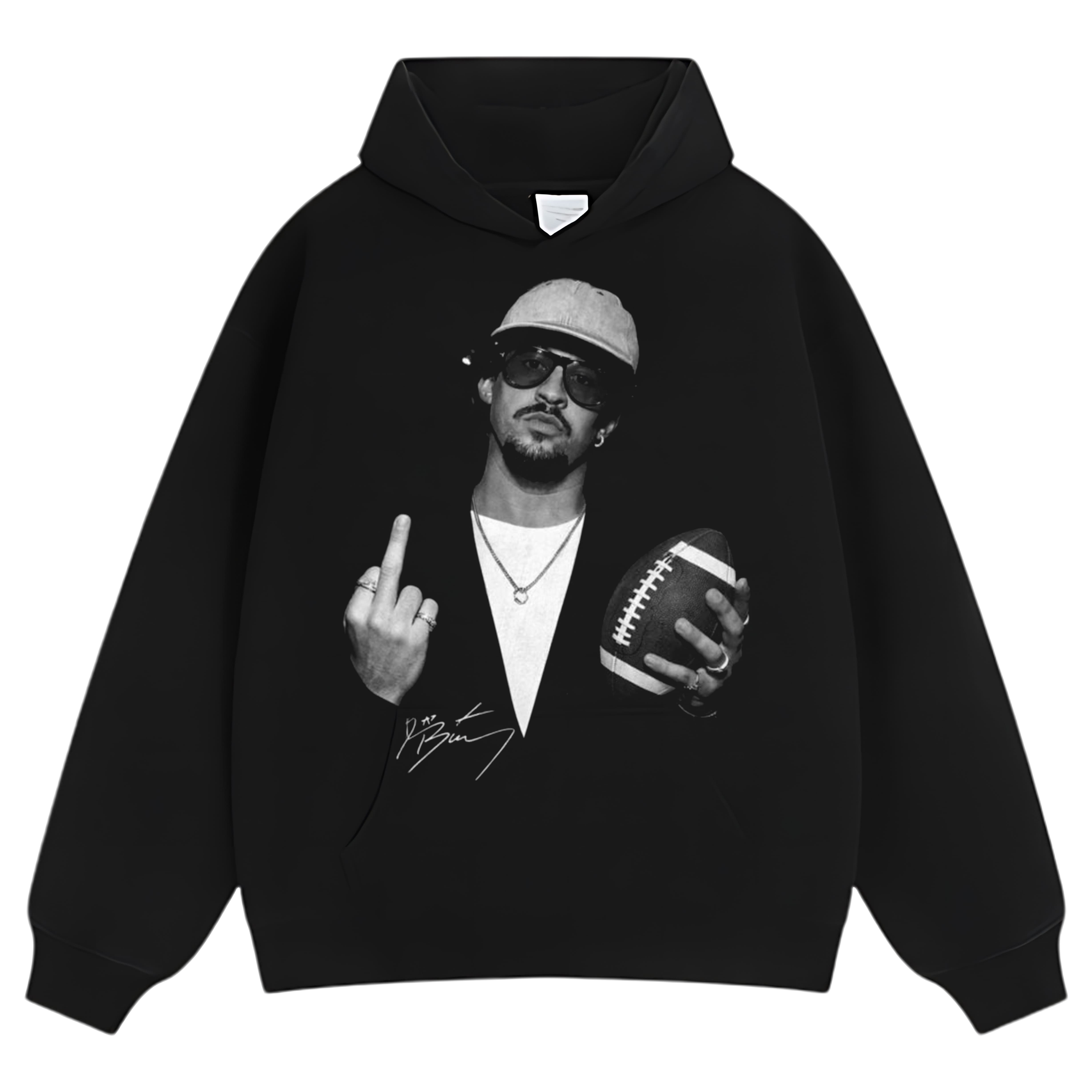 BAD BUNNY - MIDDLE-FINGER TEE & LS & HOODIE