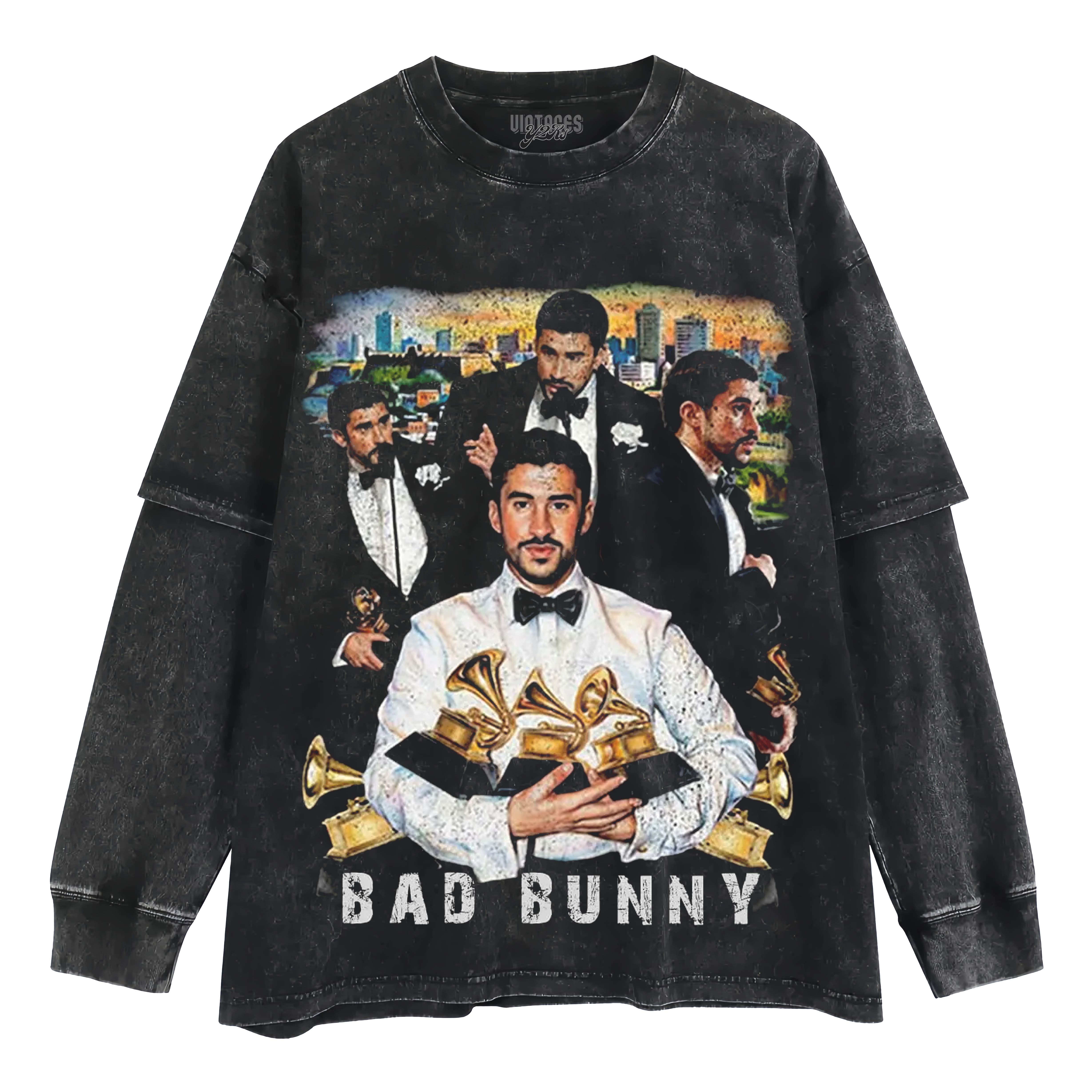 BAD BUNNY & 2026 GRAMMY V2 LAYERED LONG SLEEVE