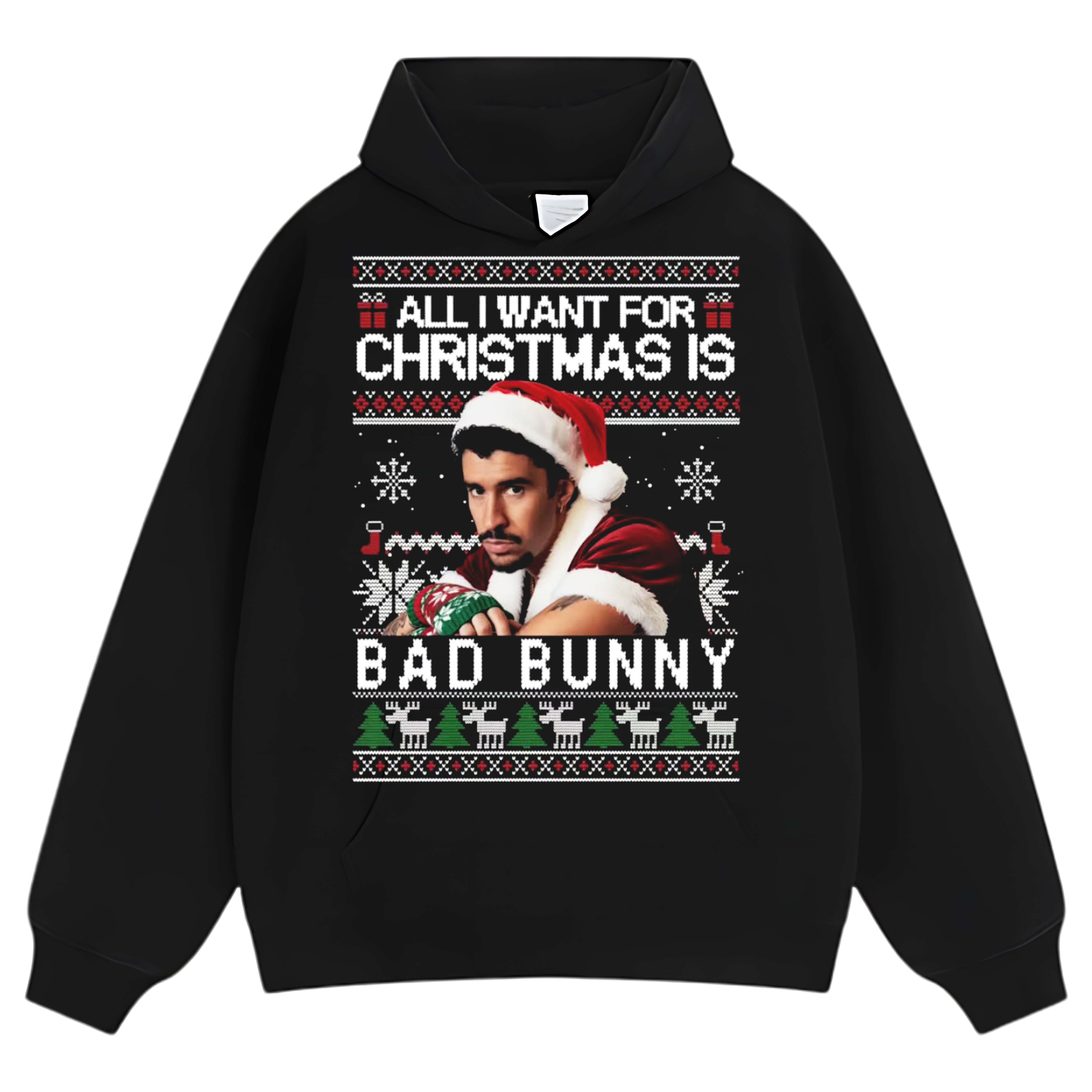 BAD BUNNY CHRISTMAS STYLES TEE & LS & HOODIE