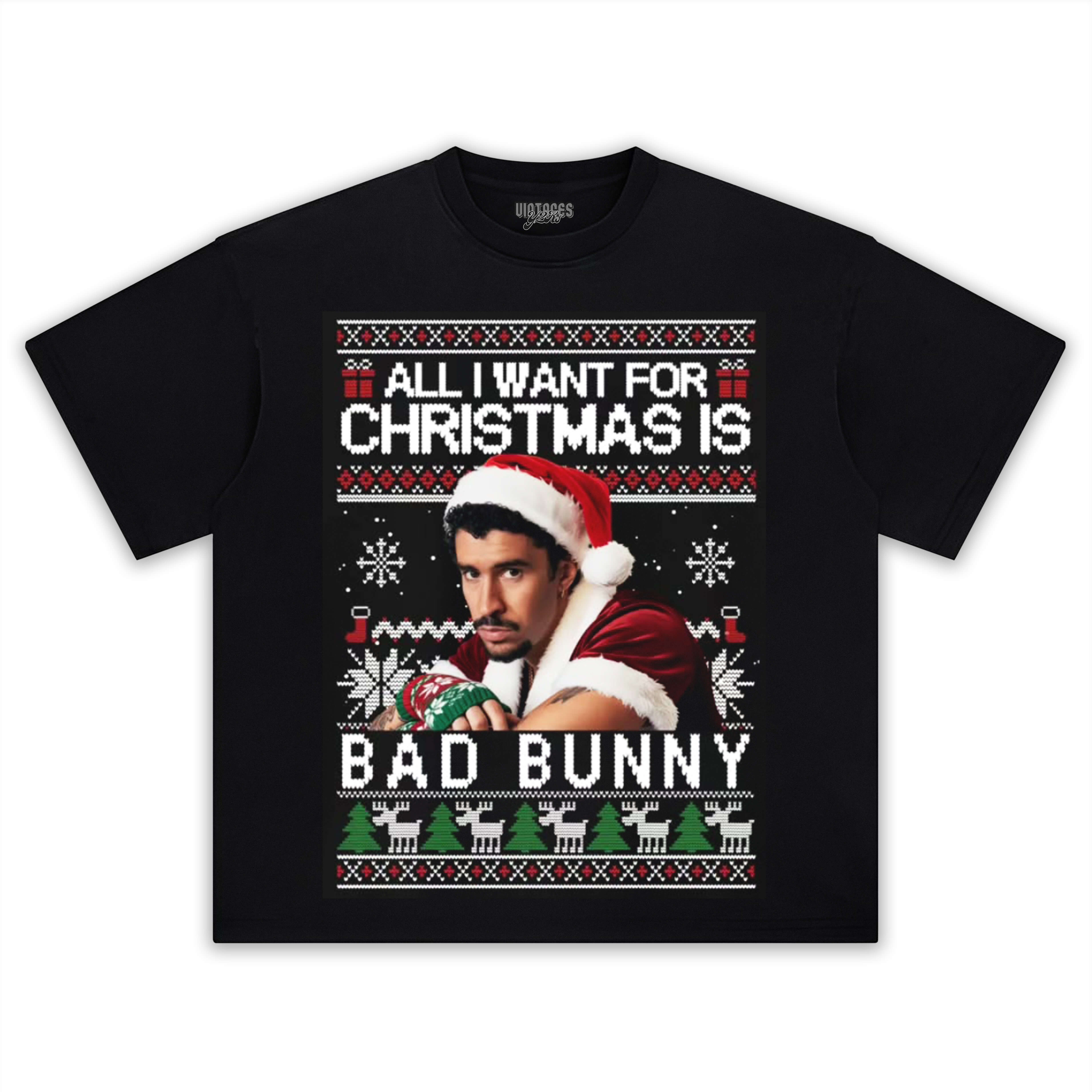 BAD BUNNY CHRISTMAS STYLES TEE & LS & HOODIE