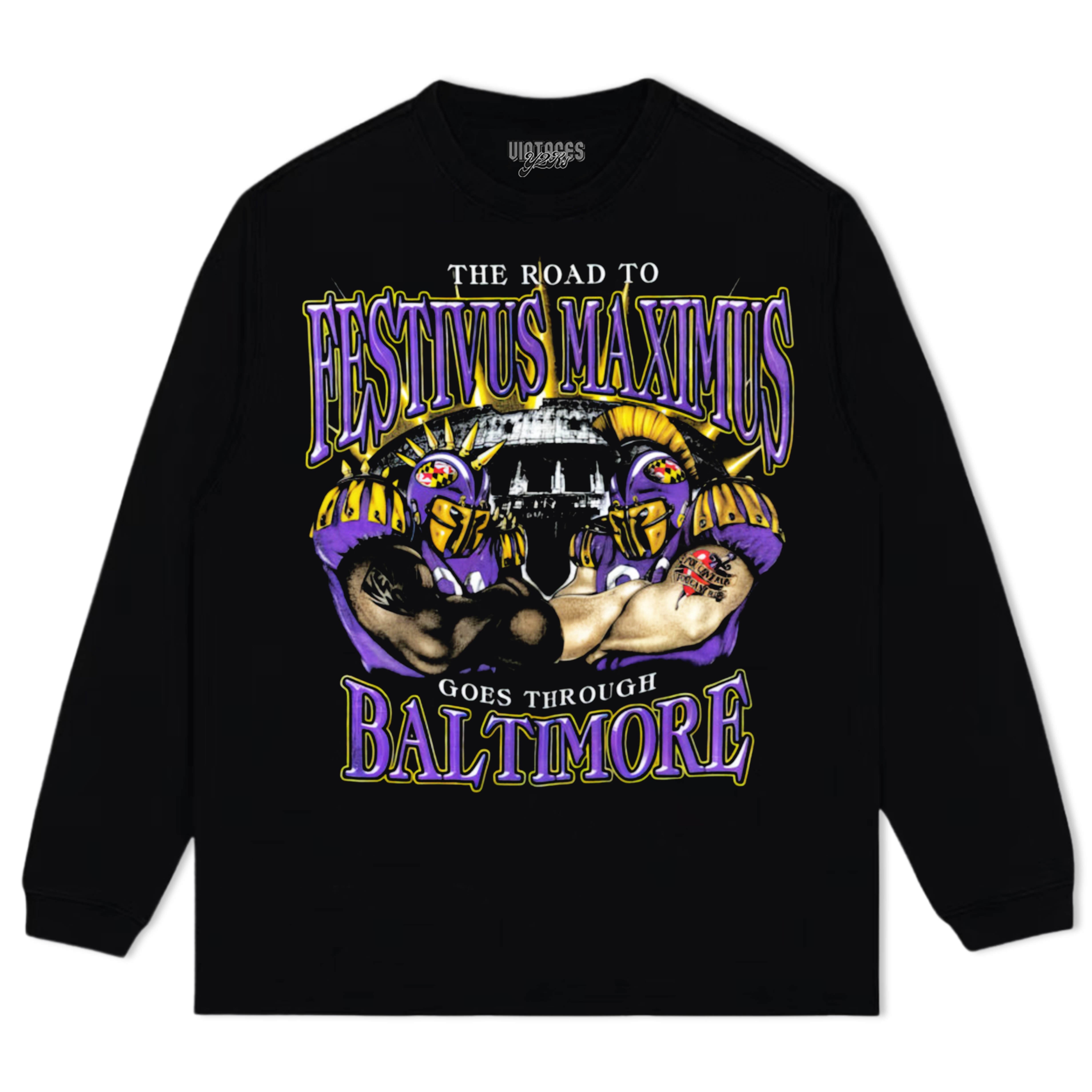 BALTIMORE RAVENS V4 TEE & LS & HOODIE