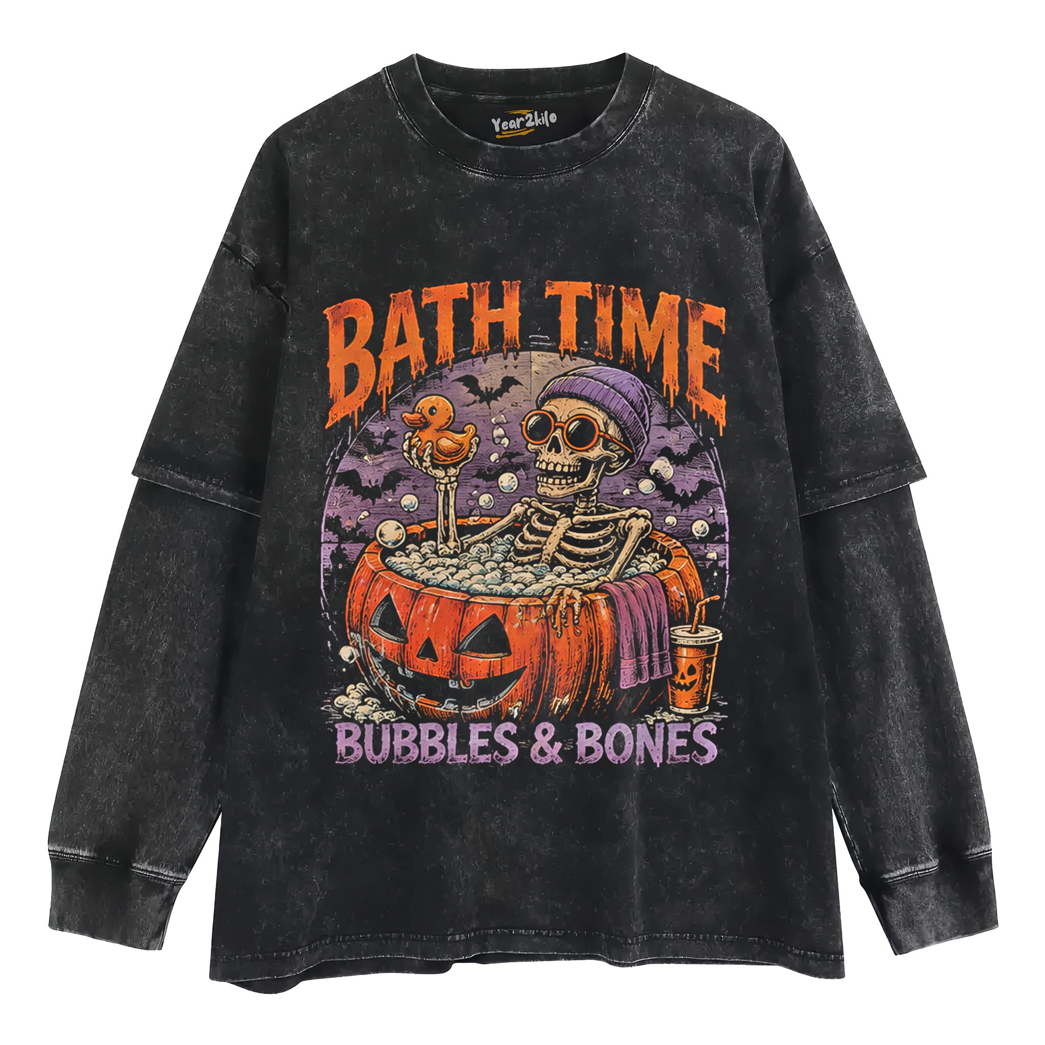 BATH TIME · BUBBLES & BONES TANK TOP & TEE & LONG SLEEVE & LAYERED LS & HOODIE