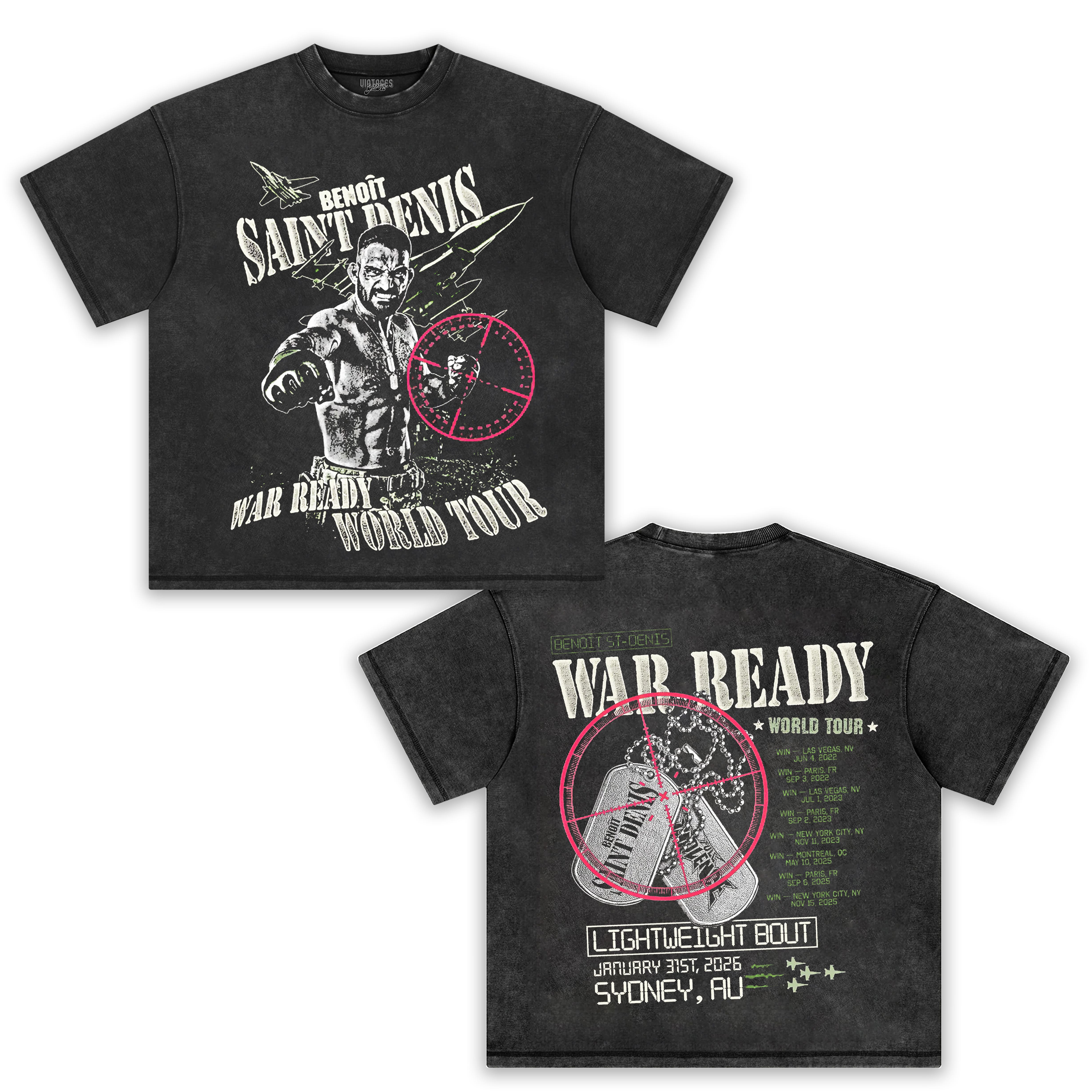 BENOÎT SAINT DENIS - WAR READY TOUR TEE