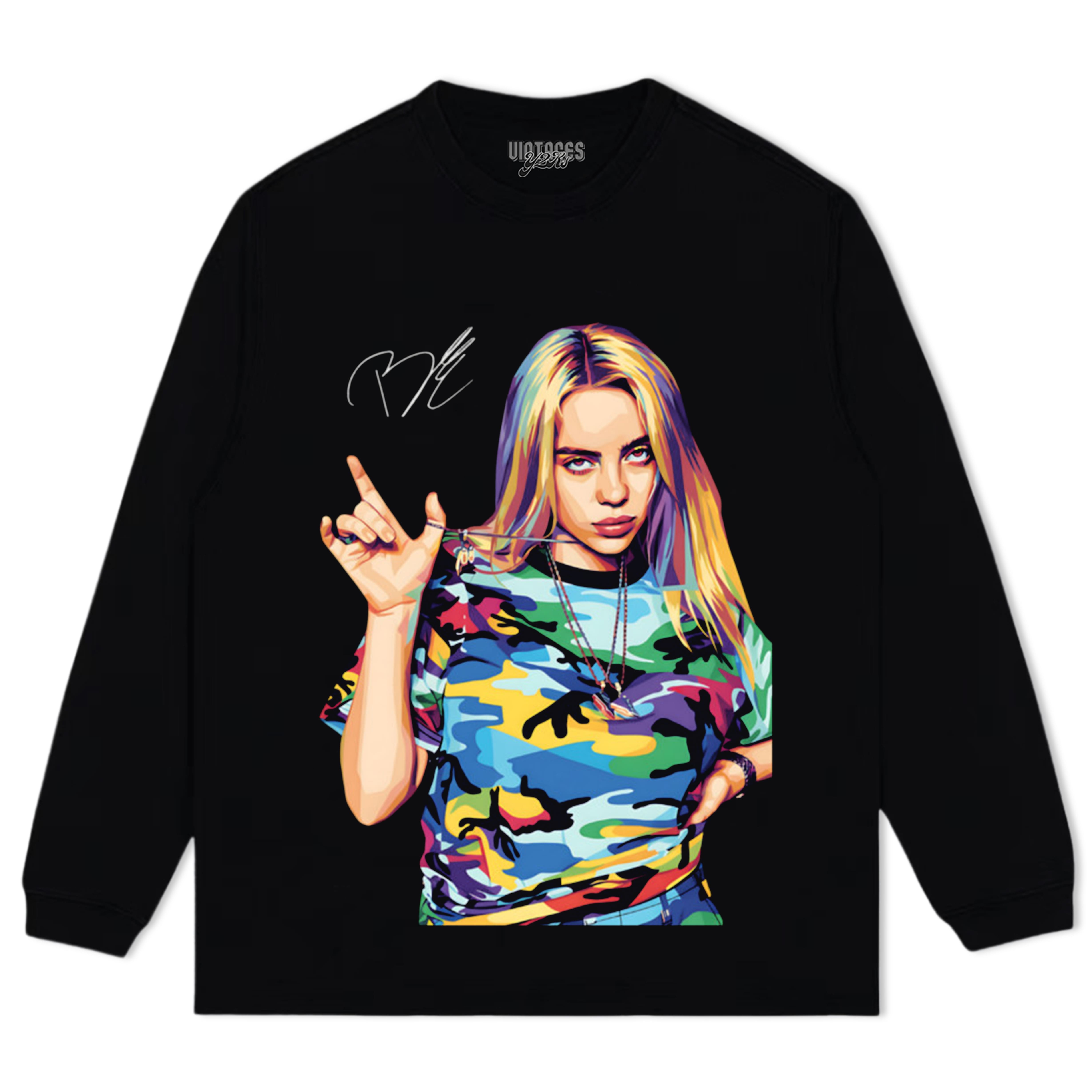 BILLIE EILISH VINTAGE V6 TEE & LS & HOODIE