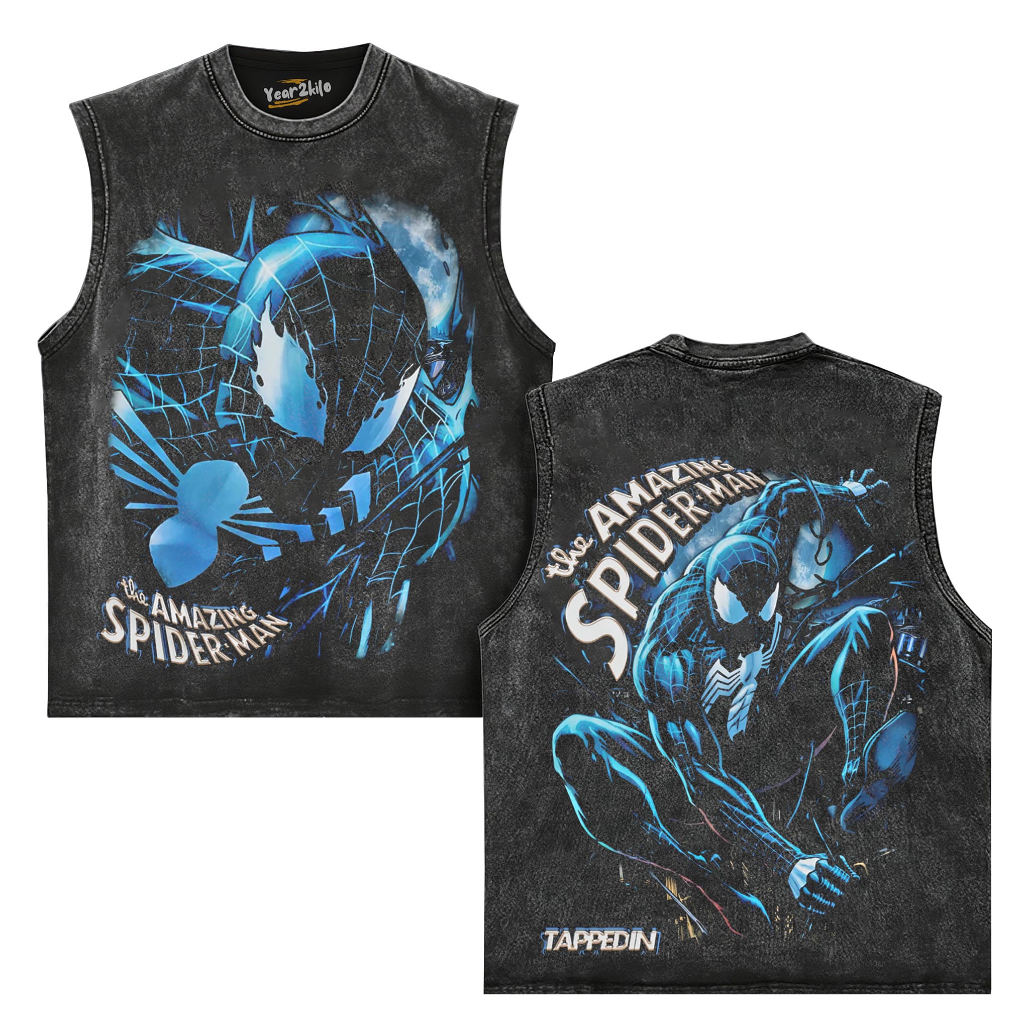 BLACK SUIT SPIDEY TANK TOP & TEE