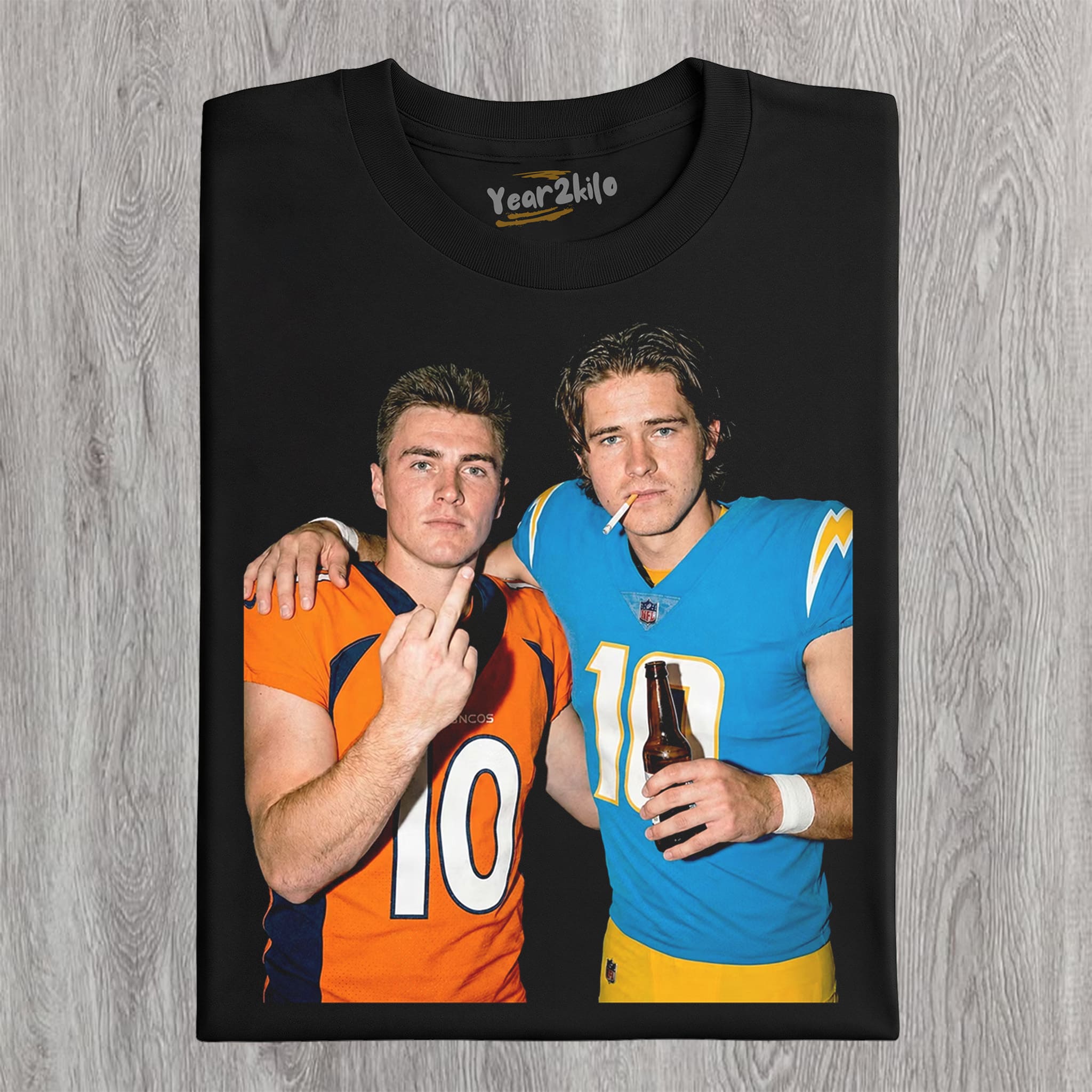 BO NIX & JUSTIN HERBERT FOOTBALL TANK TOP & TEE & LONG SLEEVE & LAYERED LS & HOODIE