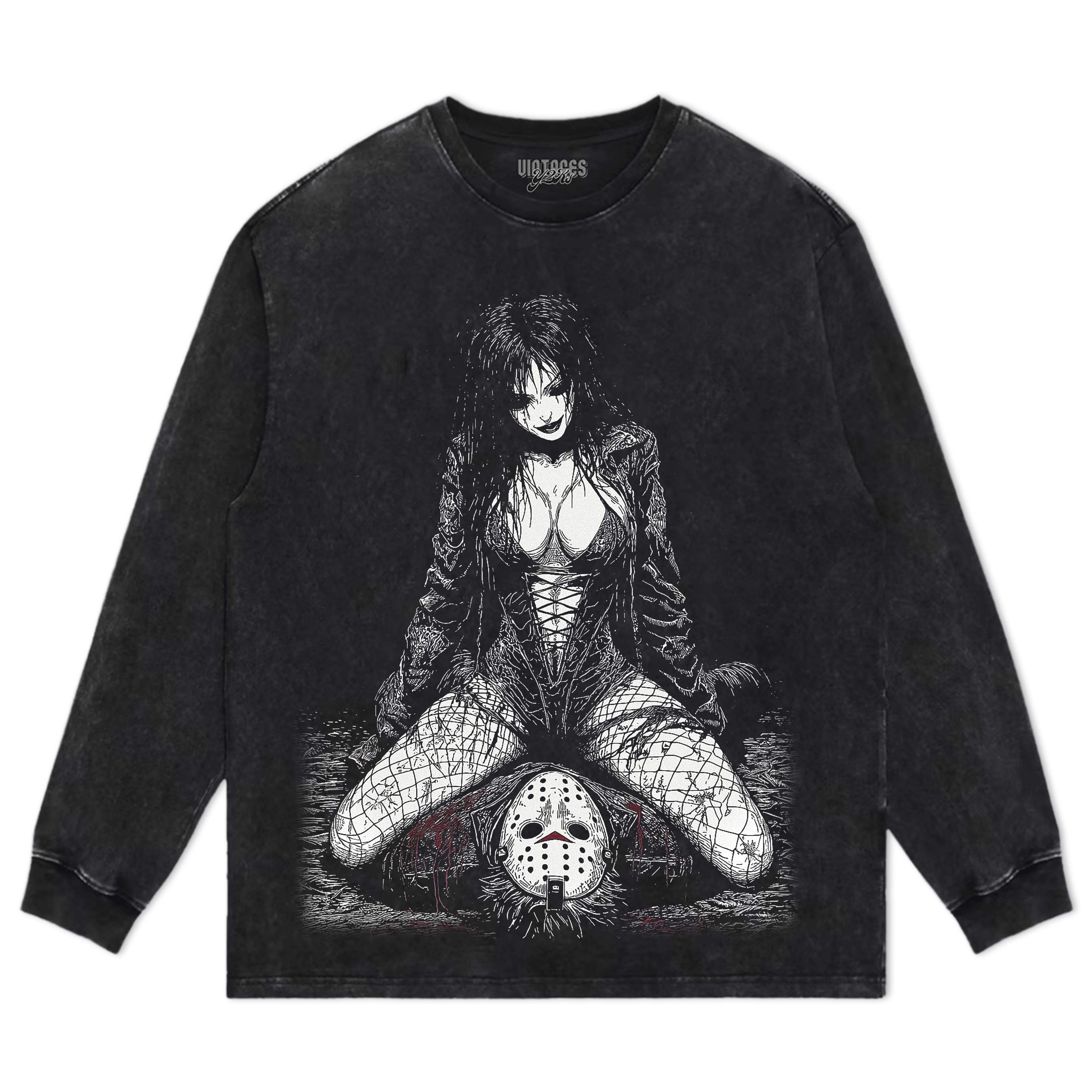 BORN IN DARKNESS SHAPED BY SILENCE-GOTHIC ROMANCE TEE & LS & HOODIE