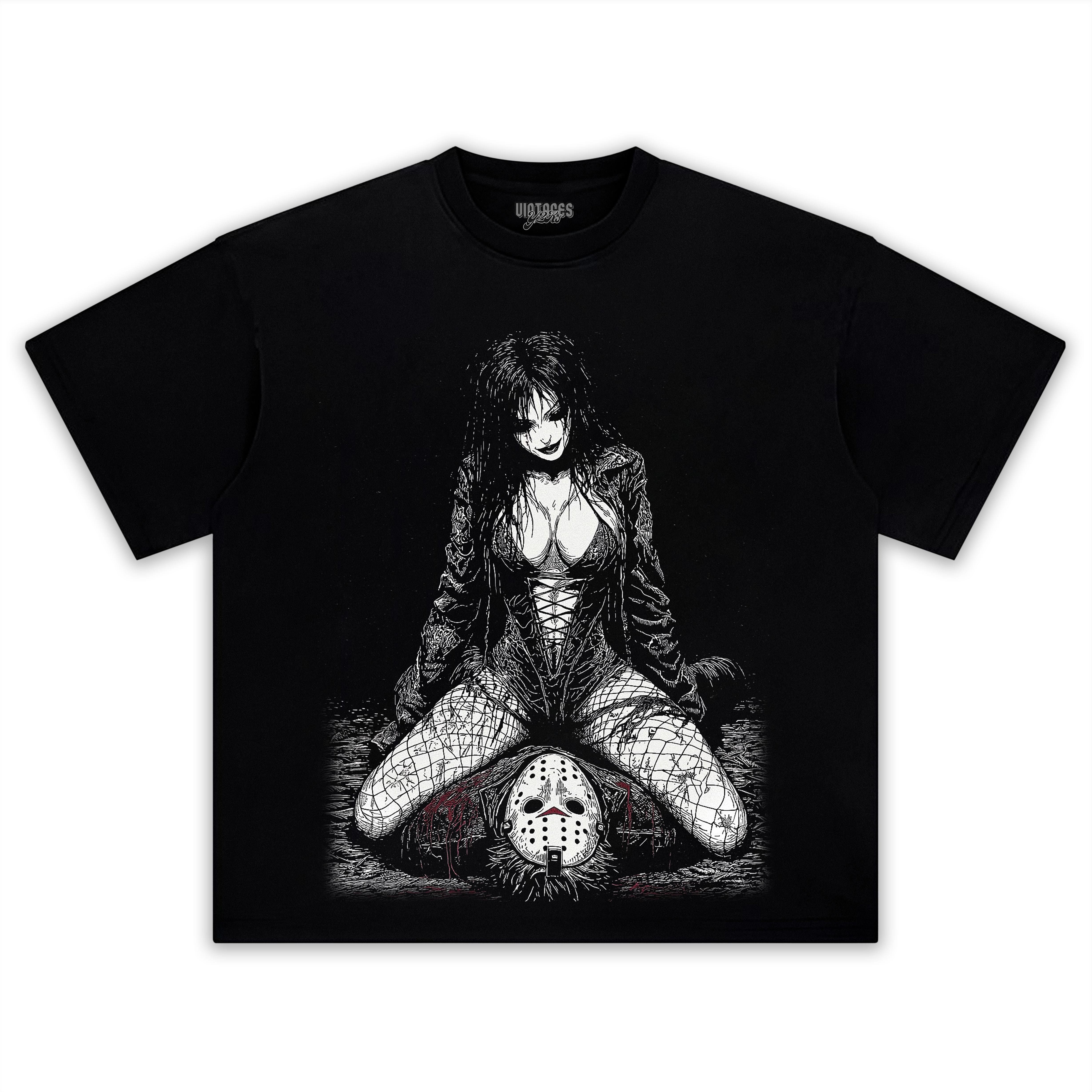 BORN IN DARKNESS SHAPED BY SILENCE-GOTHIC ROMANCE TEE & LS & HOODIE