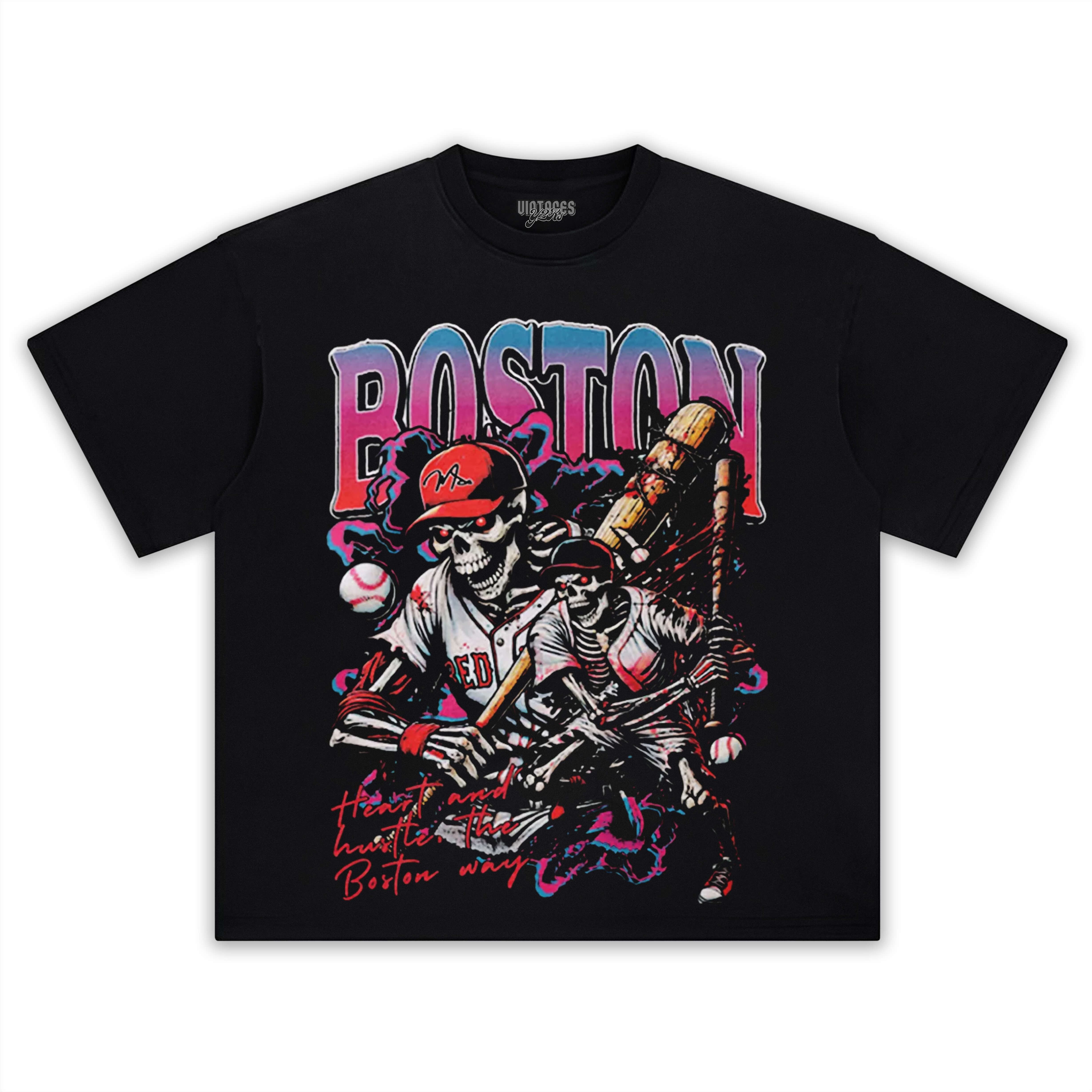 BOSTON BASEBALL TEE & LS & HOODIE