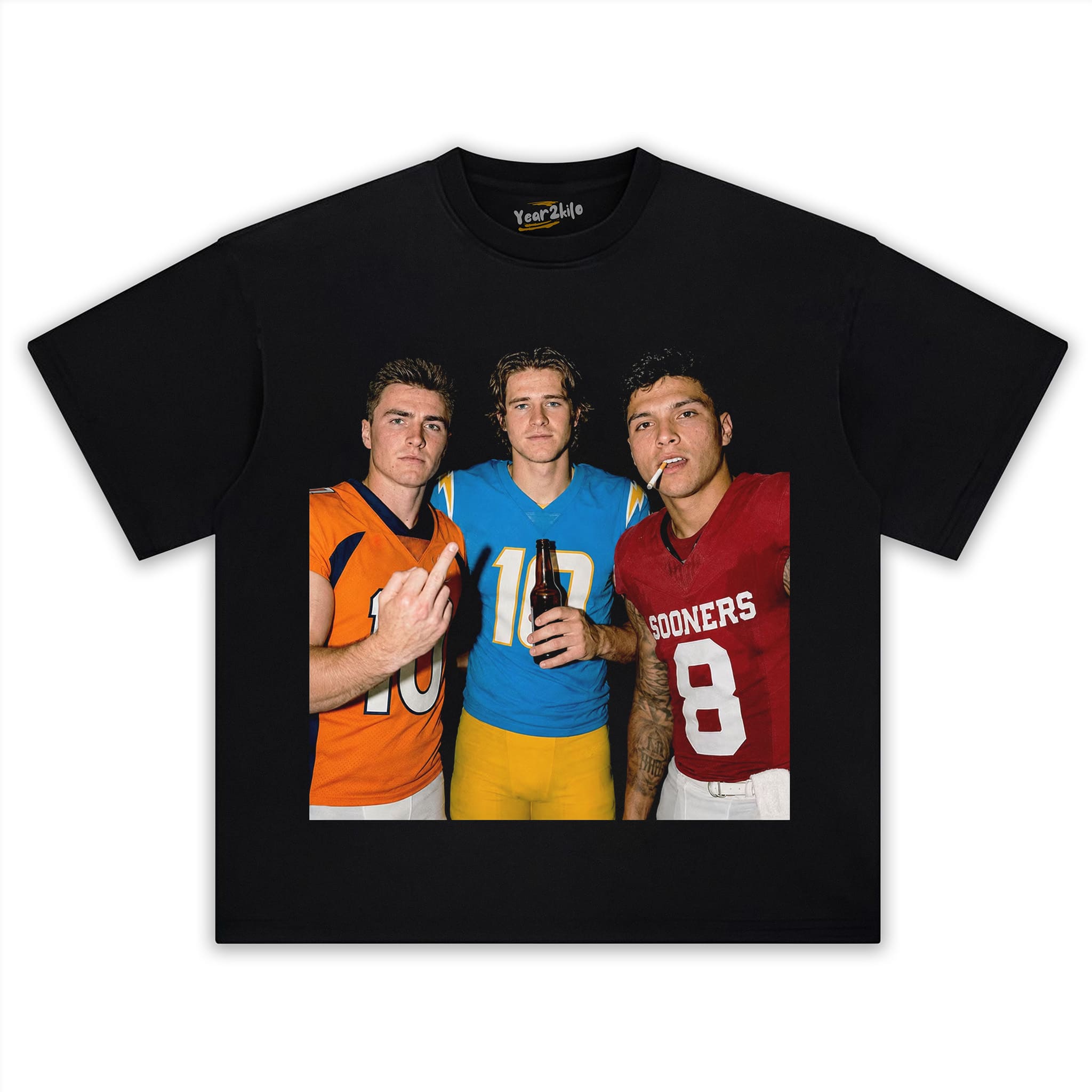 BO NIX & JUSTIN HERBERT & DILLON GABRIEL FOOTBALL TANK TOP & TEE & LONG SLEEVE & LAYERED LS & HOODIE