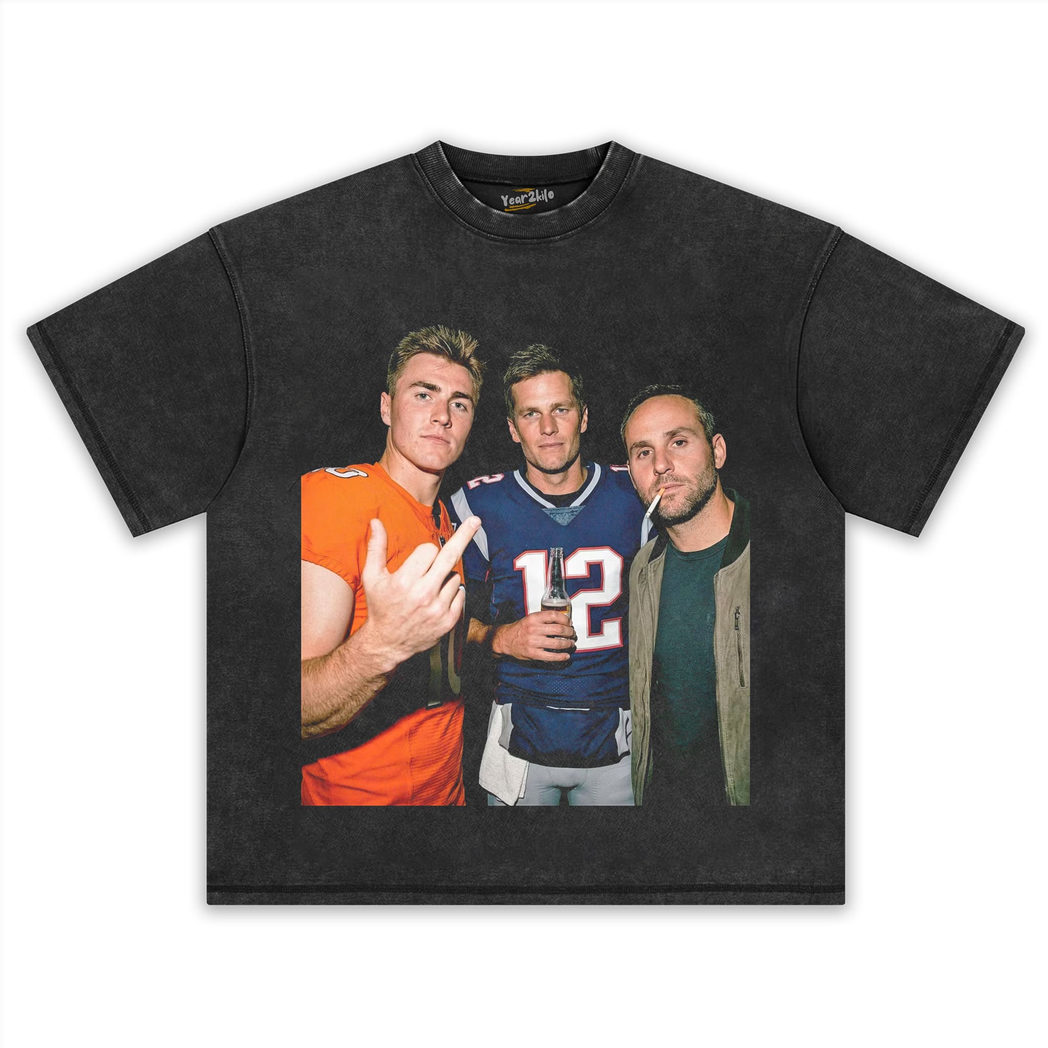 BO NIX & TOM BRADY & MICHAEL RUBIN FOOTBALL TANK TOP & TEE & LONG SLEEVE & LAYERED LS & HOODIE
