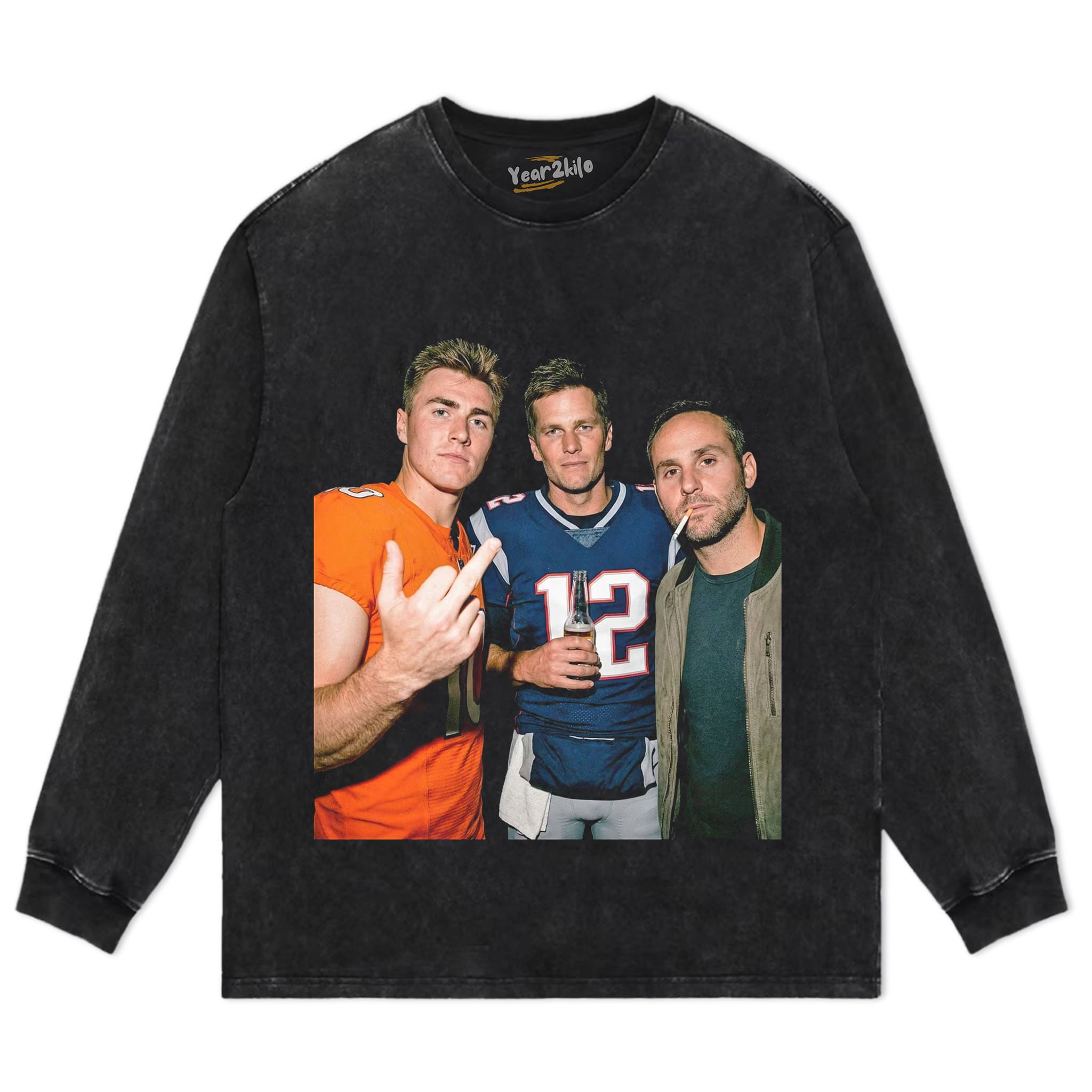 BO NIX & TOM BRADY & MICHAEL RUBIN FOOTBALL TANK TOP & TEE & LONG SLEEVE & LAYERED LS & HOODIE