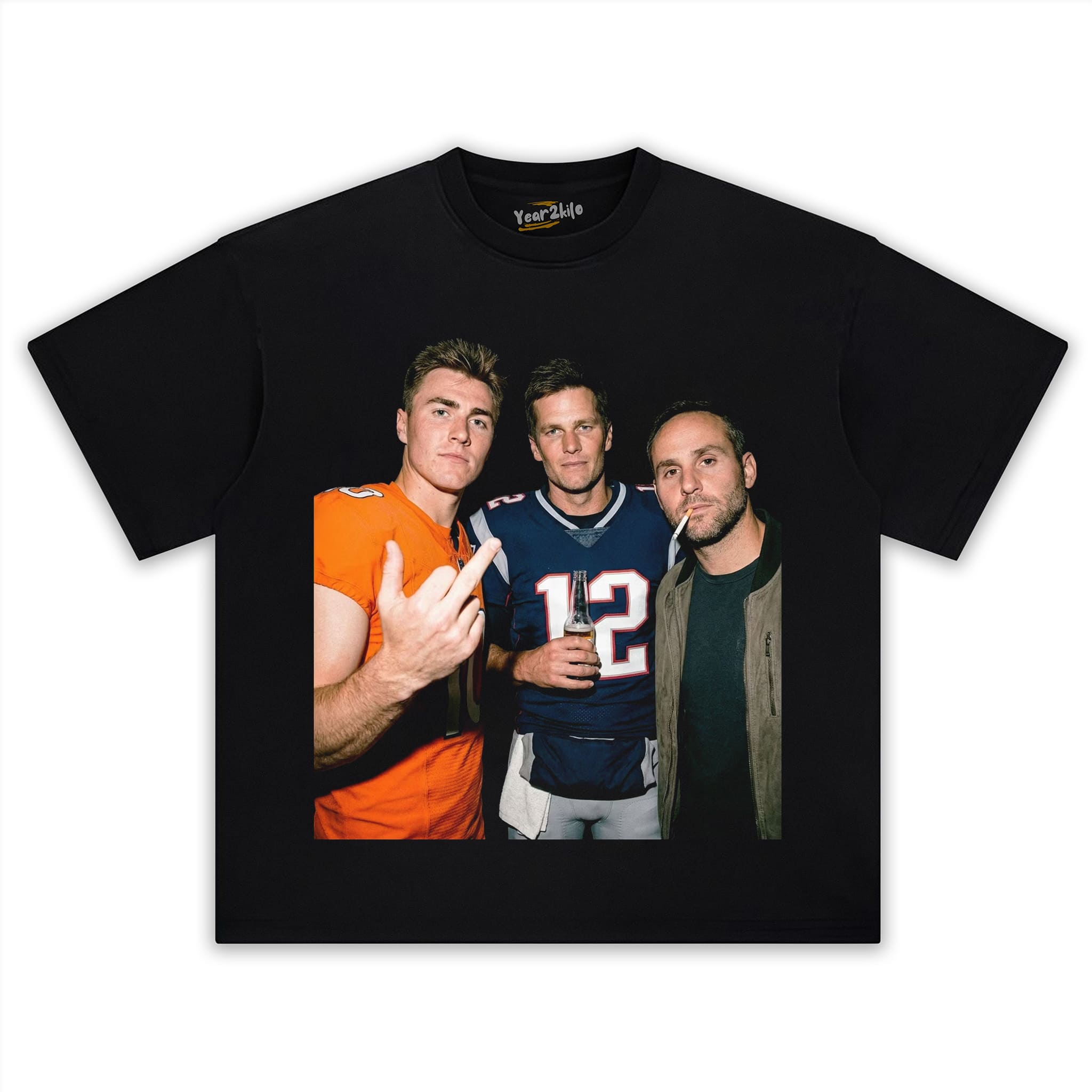 BO NIX & TOM BRADY & MICHAEL RUBIN FOOTBALL TANK TOP & TEE & LONG SLEEVE & LAYERED LS & HOODIE