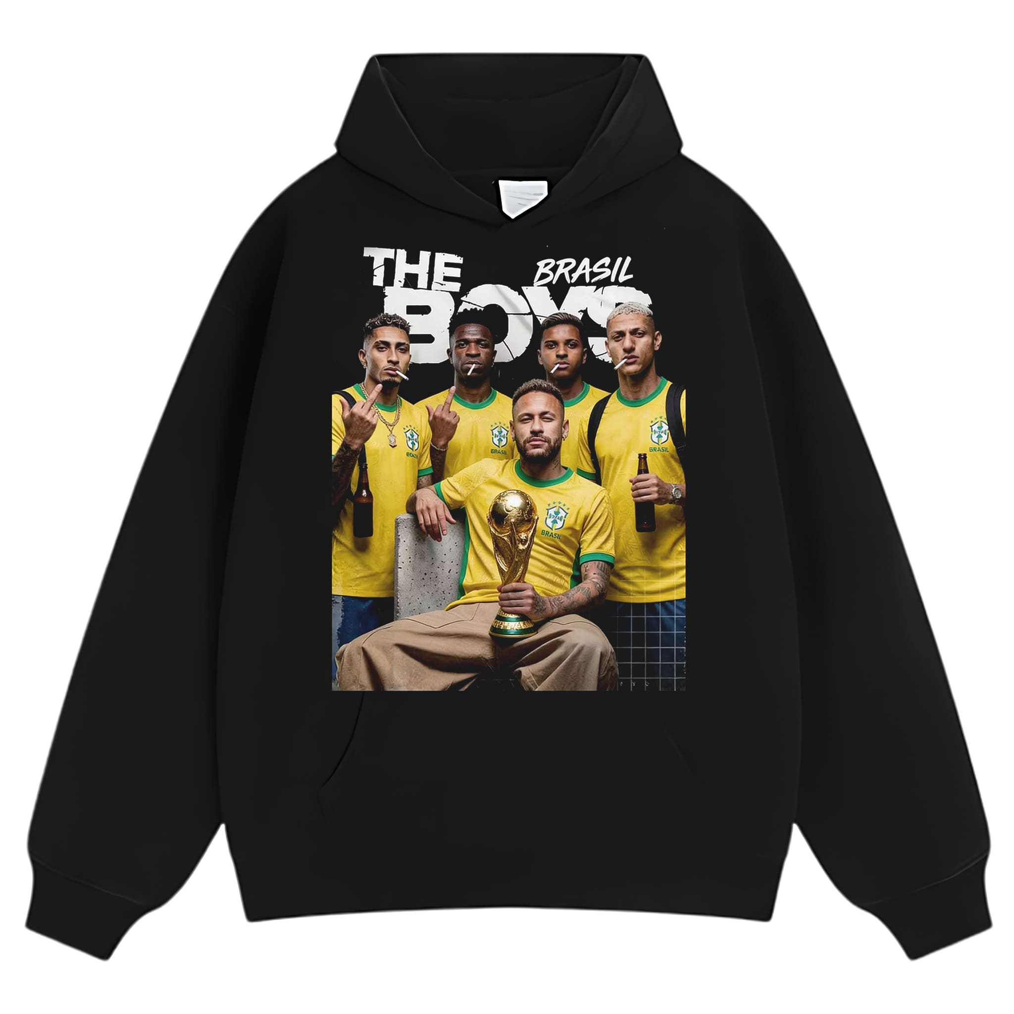 BRASIL THE BOYS FOOTBALL PRINT TANK TOP & TEE & LONG SLEEVE & LAYERED LS & HOODIE