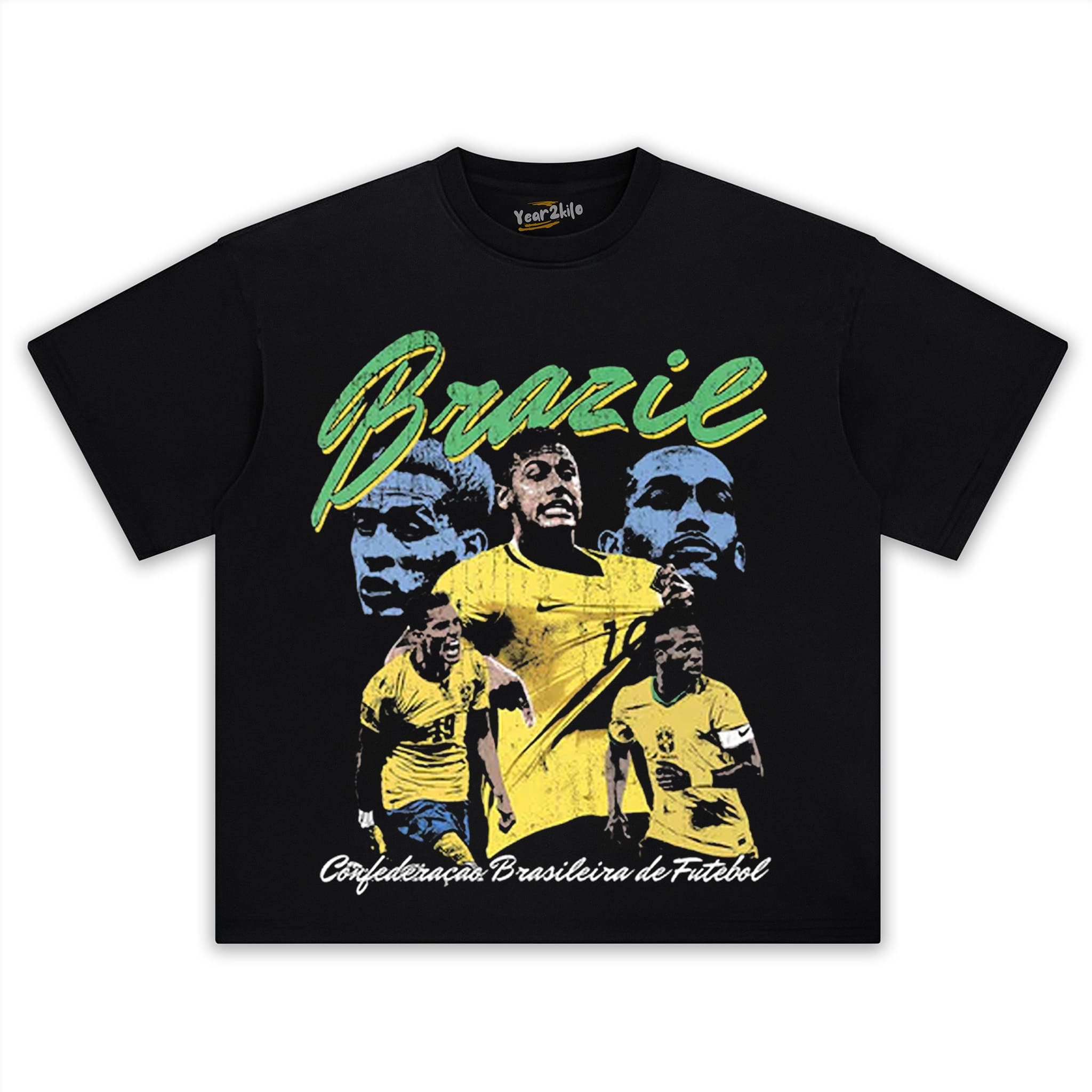 BRAZIL FOOTBALL V2 TANK TOP & TEE & LONG SLEEVE & LAYERED LS & HOODIE
