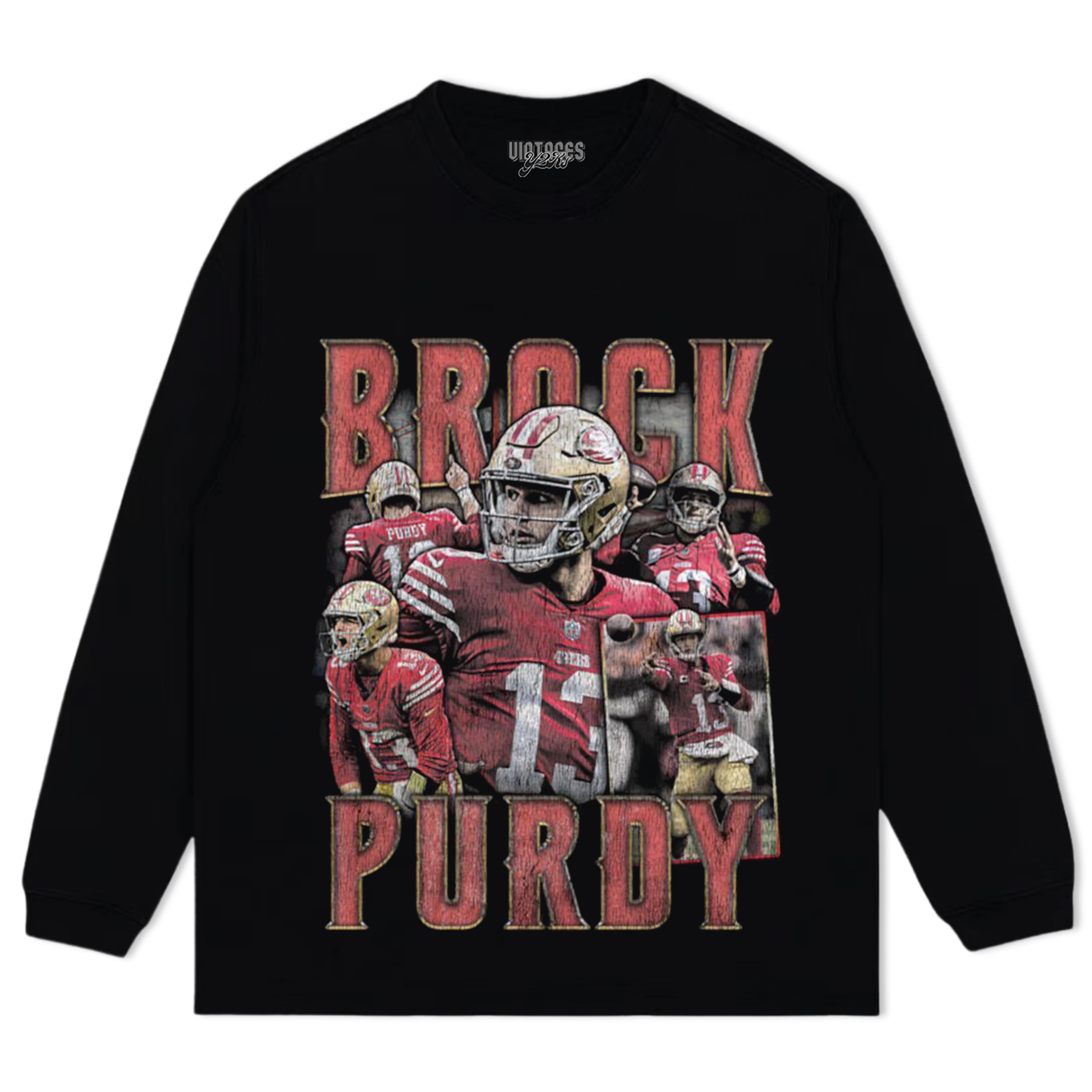 BROCK PURDY SAN FRANCISCO VINTAGE V2 TEE & LS & HOODIE
