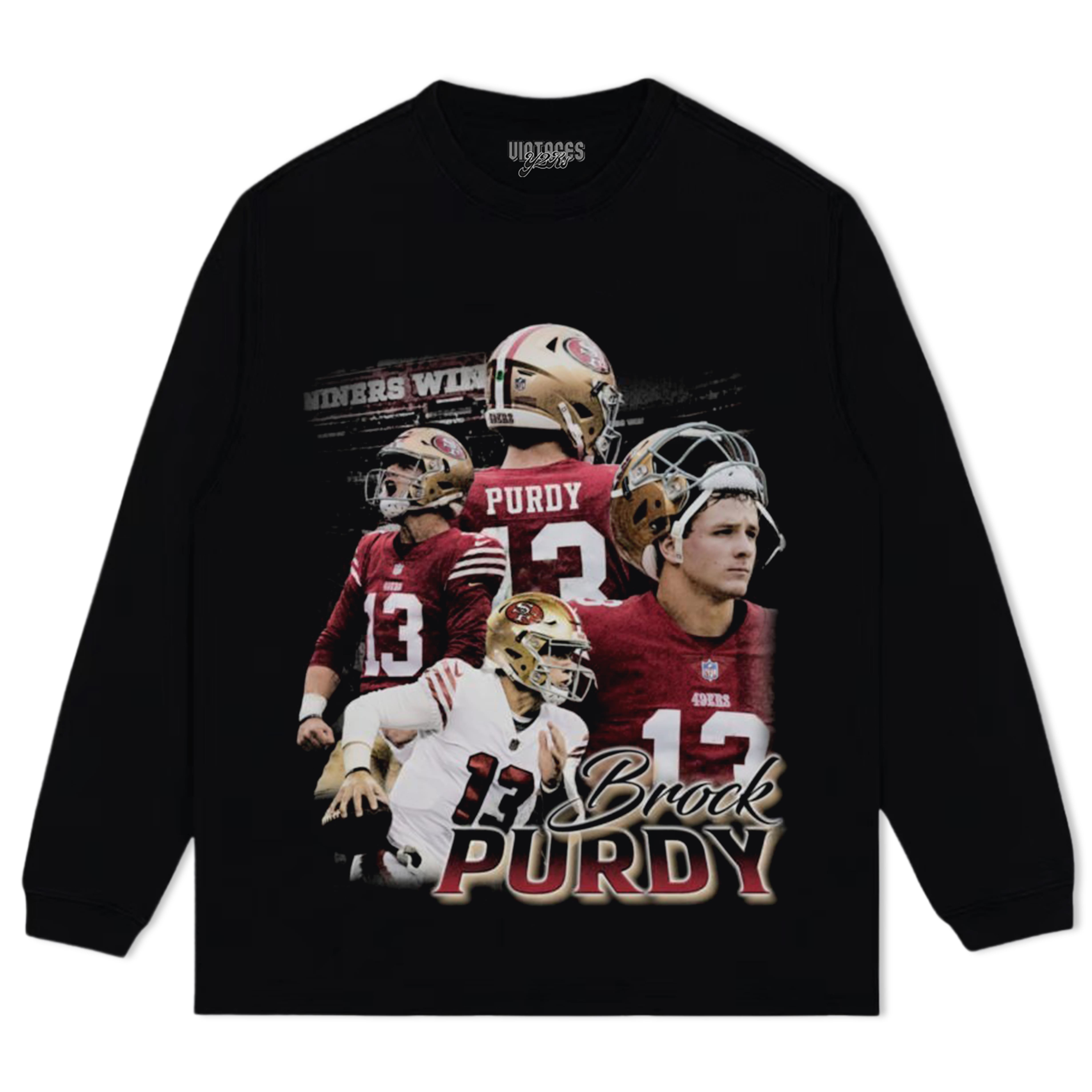 BROCK PURDY SAN FRANCISCO VINTAGE V3 TEE & LS & HOODIE