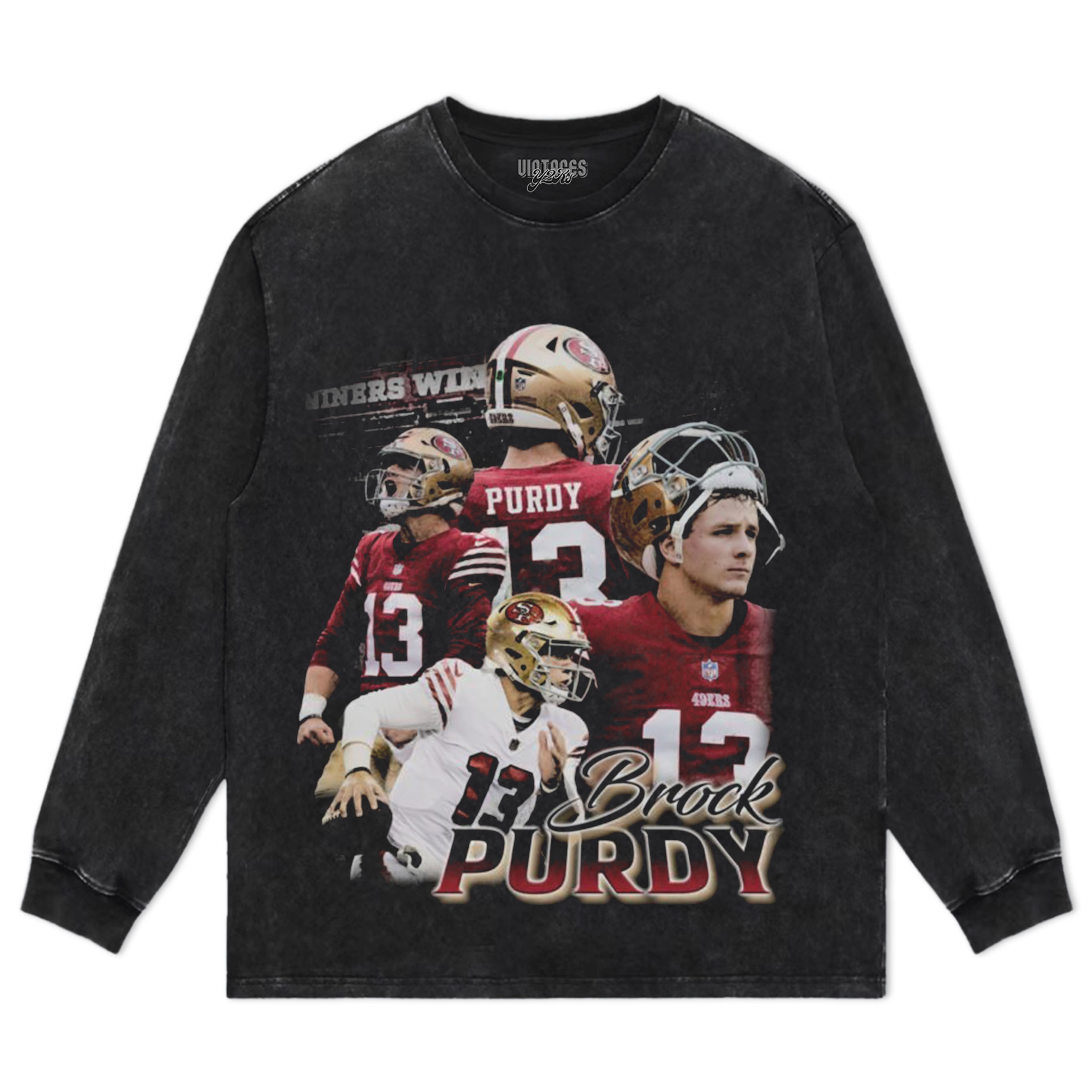 BROCK PURDY SAN FRANCISCO VINTAGE V3 TEE & LS & HOODIE