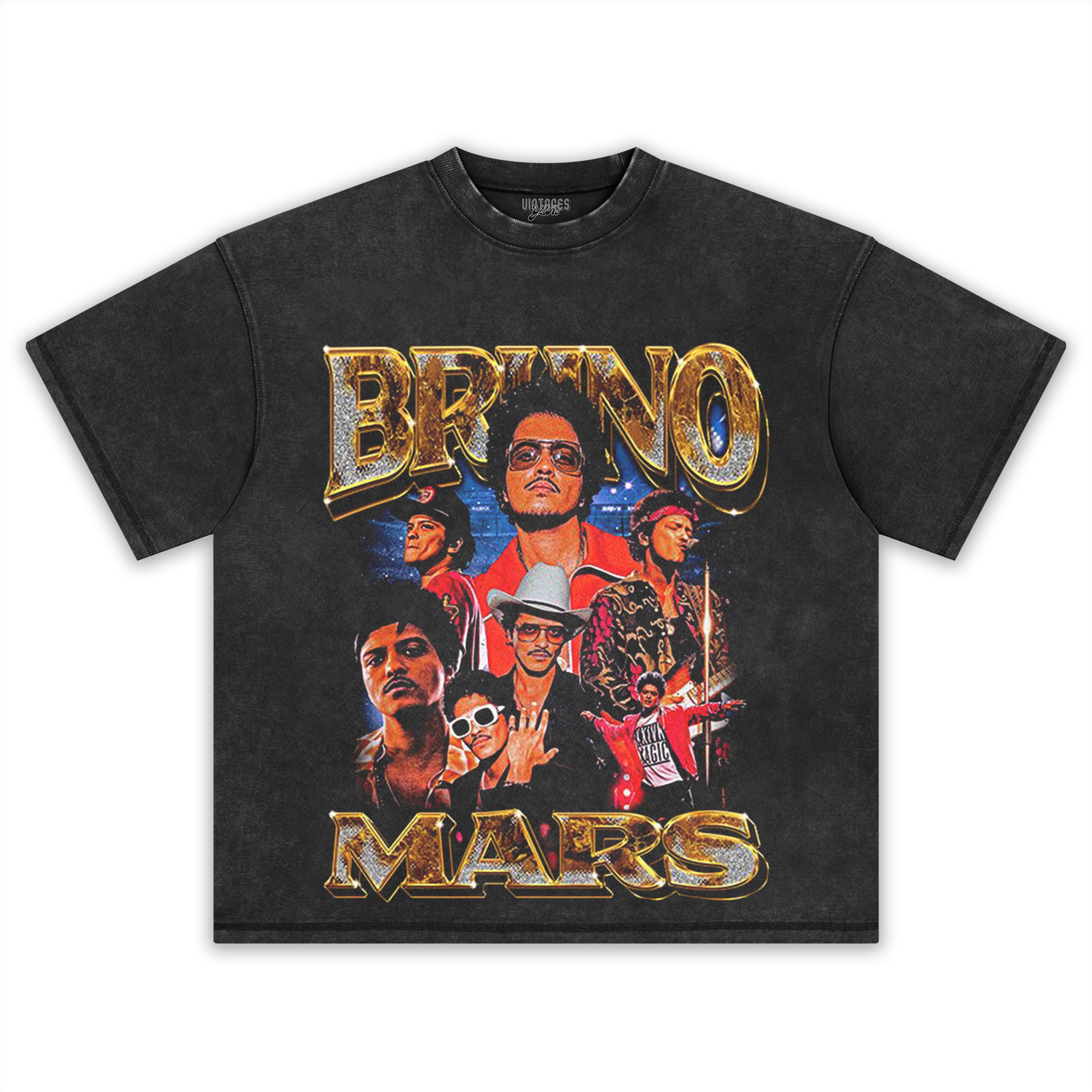 BRUNO MARS-VINTAGE STYLE TEE & LS & HOODIE