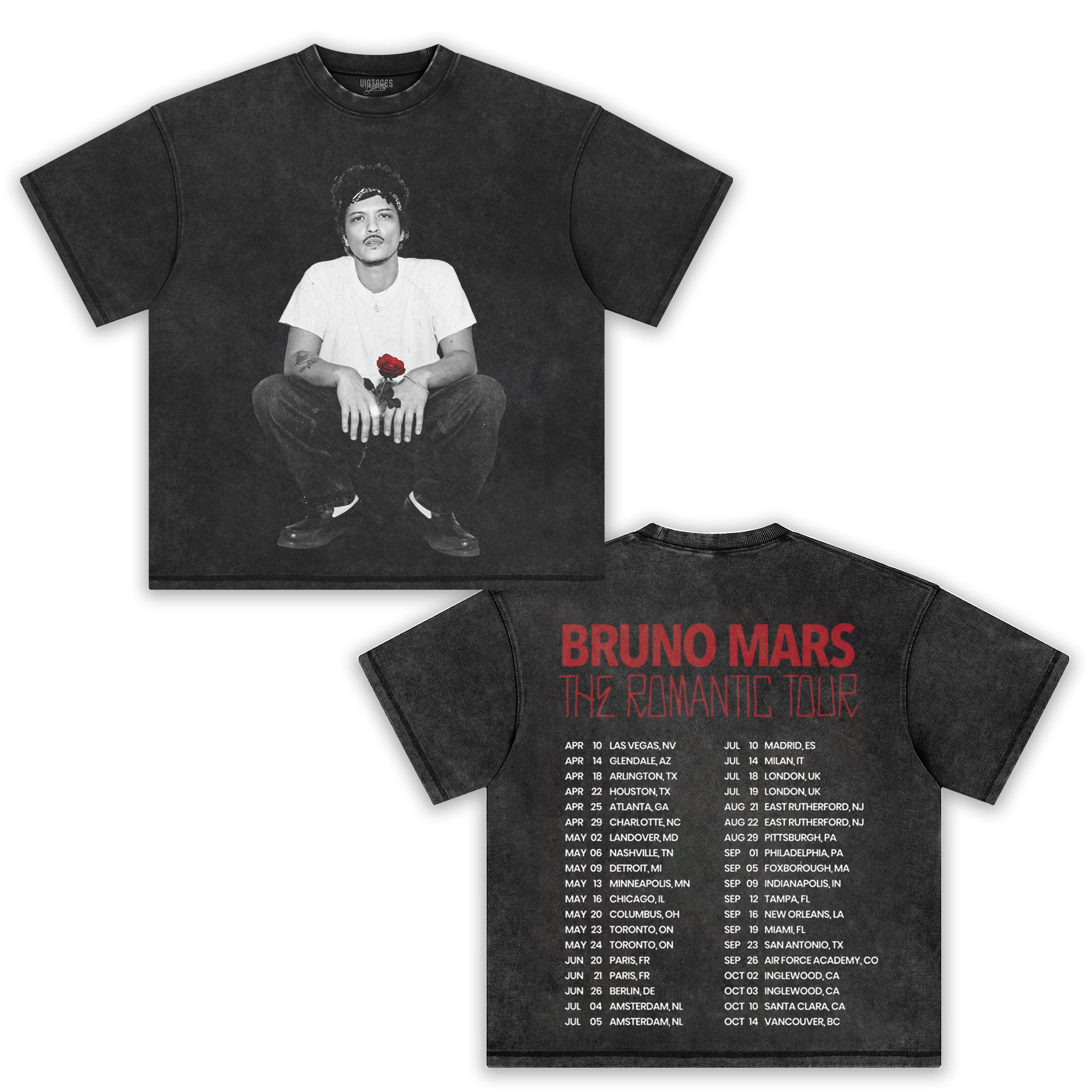BRUNO MARS & THE ROMANTIC TOUR V2 TEE