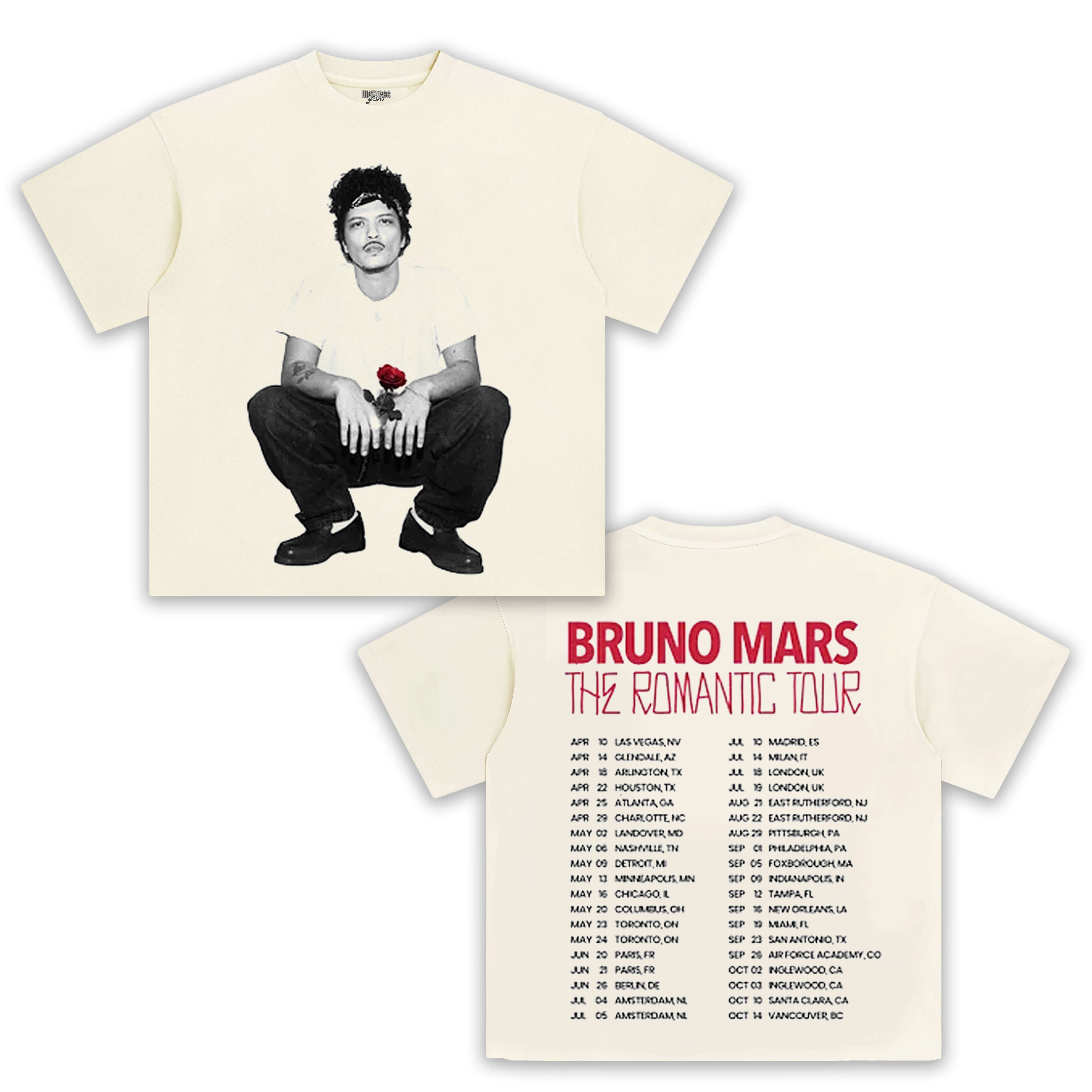 BRUNO MARS & THE ROMANTIC TOUR V2 TEE