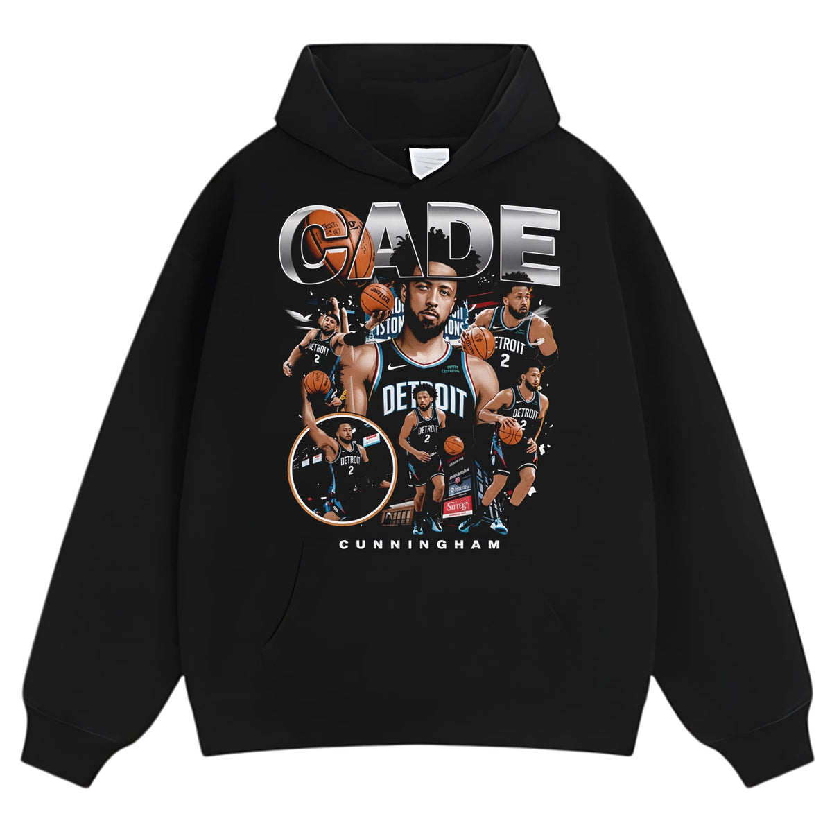 CADE CUNNINGHAM COLLAGE BOOTLEG TANK TOP & TEE & LONG SLEEVE & LAYERED LS & HOODIE