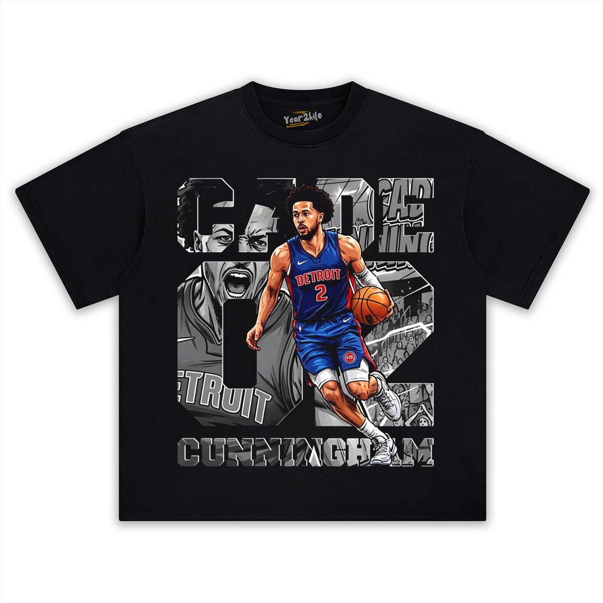 CADE CUNNINGHAM RETRO COMIC MANGA GRAPHIC TANK TOP & TEE & LONG SLEEVE & LAYERED LS & HOODIE