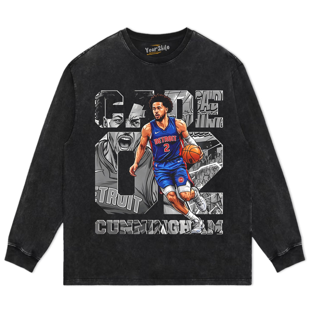 CADE CUNNINGHAM RETRO COMIC MANGA GRAPHIC TANK TOP & TEE & LONG SLEEVE & LAYERED LS & HOODIE