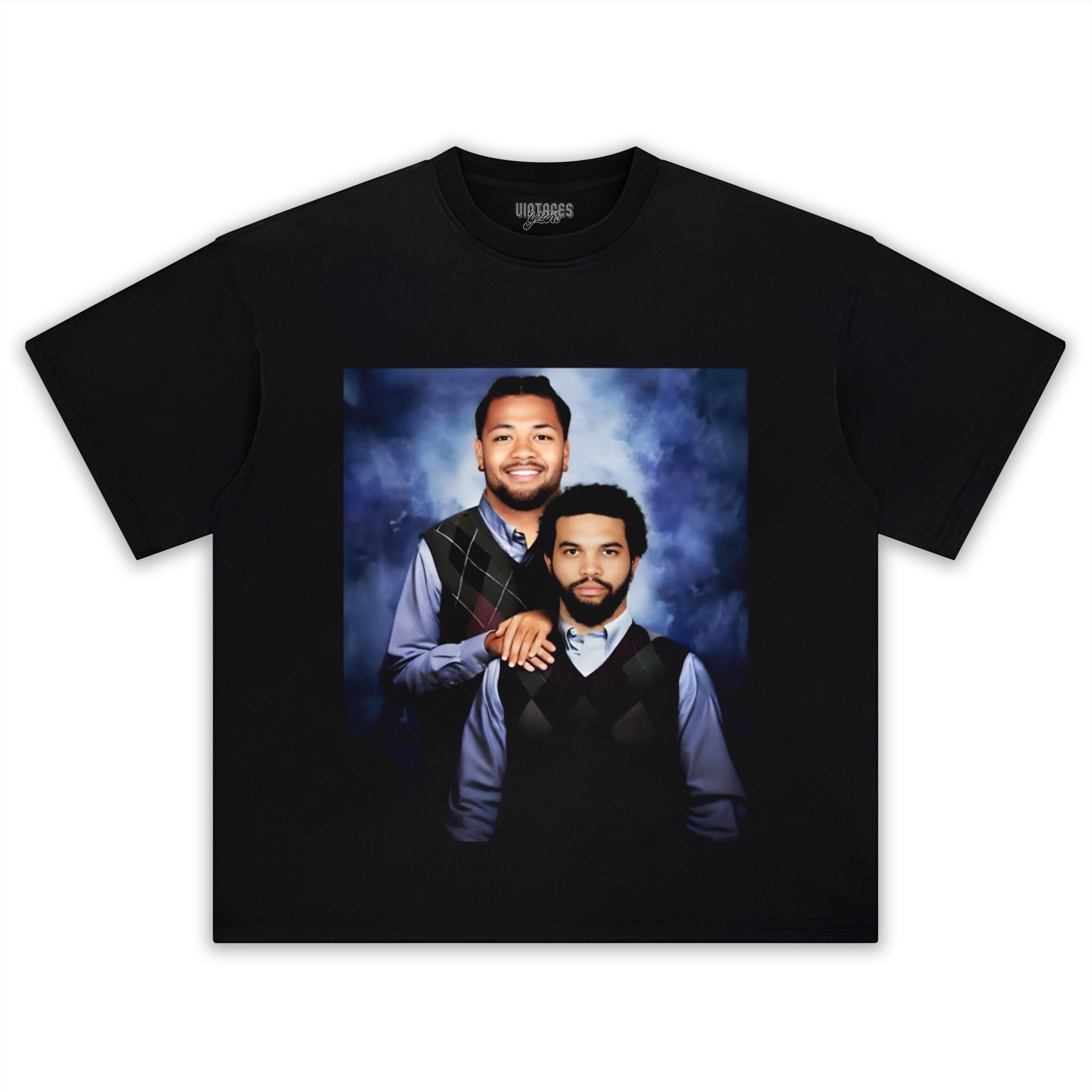 CALEB WILLIAMS & ROME ODUNZE STEP BROTHERS CHICAGO FOOTBALL TEE & LS & HOODIE