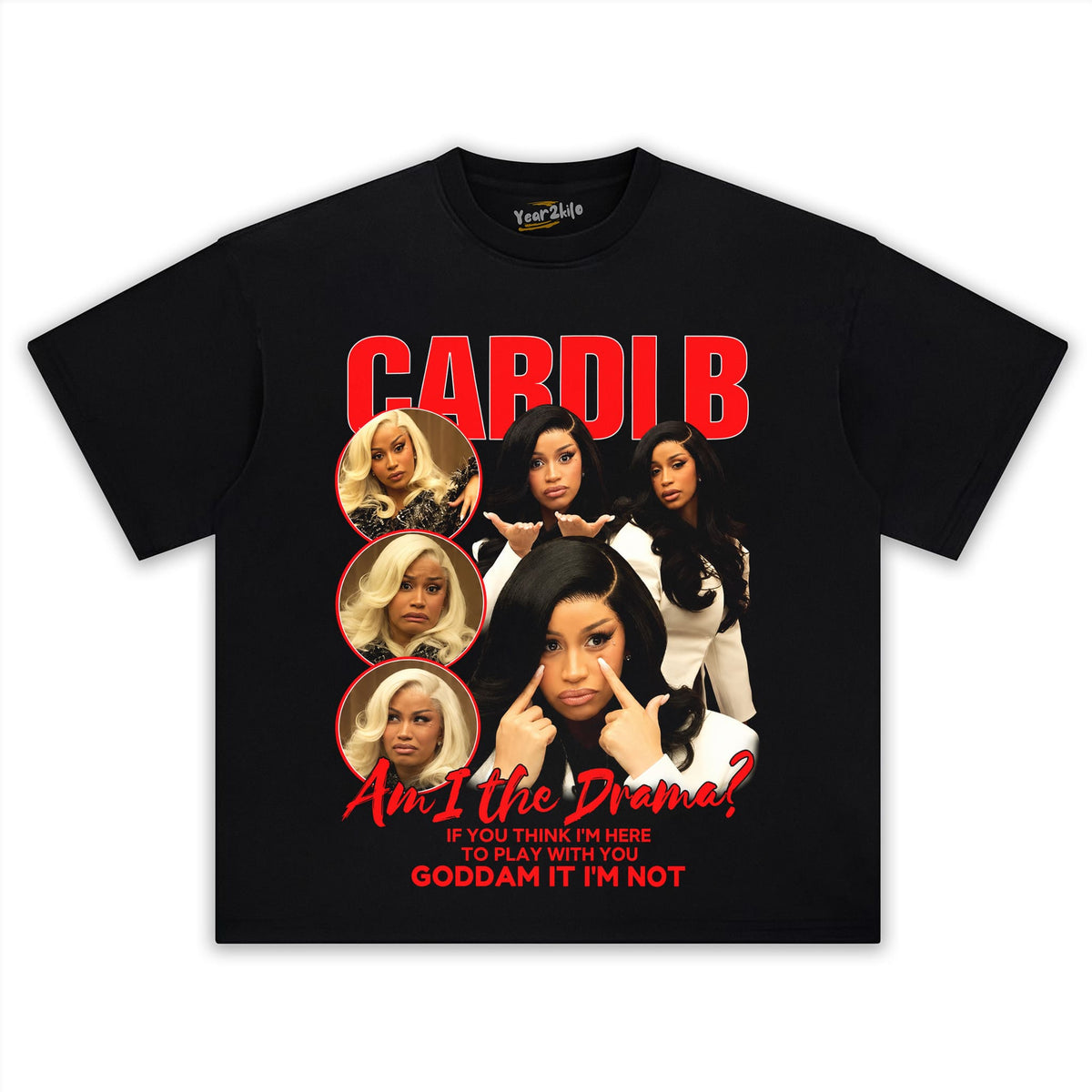CARDI B - AM I THE DRAMA TANK TOP & TEE & LONG SLEEVE & LAYERED LS & HOODIE