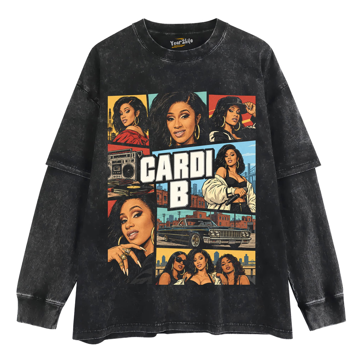CARDI B - GTA TANK TOP & TEE & LONG SLEEVE & LAYERED LS & HOODIE